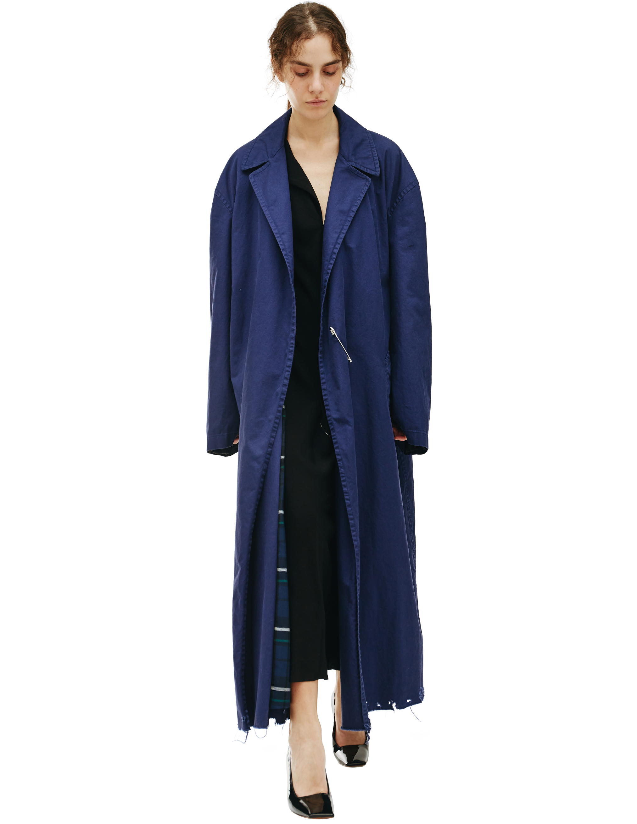 Оверсайз пальто с клетчатым подкладом Balenciaga 681165/TKP06/4140, размер 3