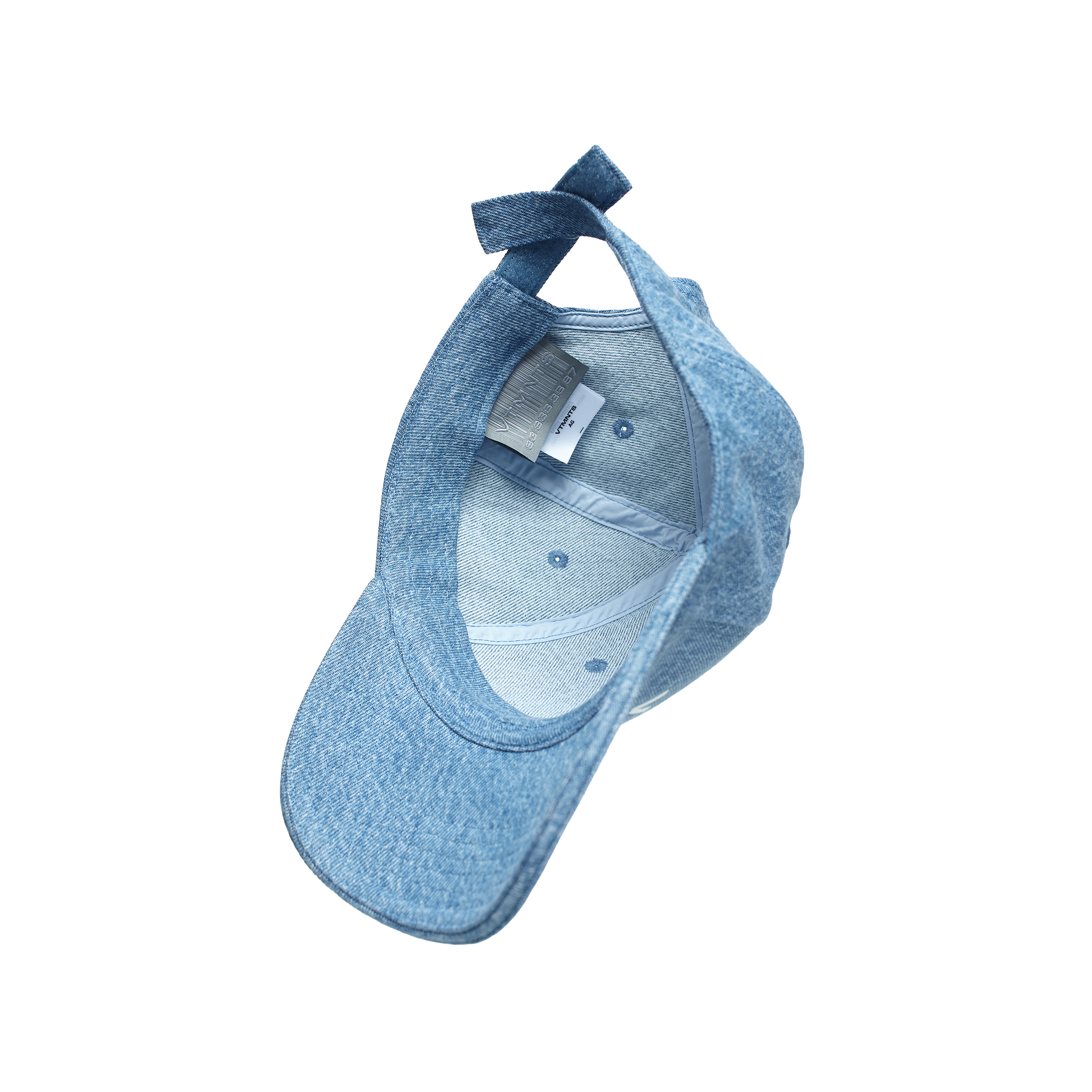 Джинсовая кепка с вышивкой логотипа VTMNTS VL20CA200NW/5401, размер One Size VL20CA200NW/5401 - фото 4