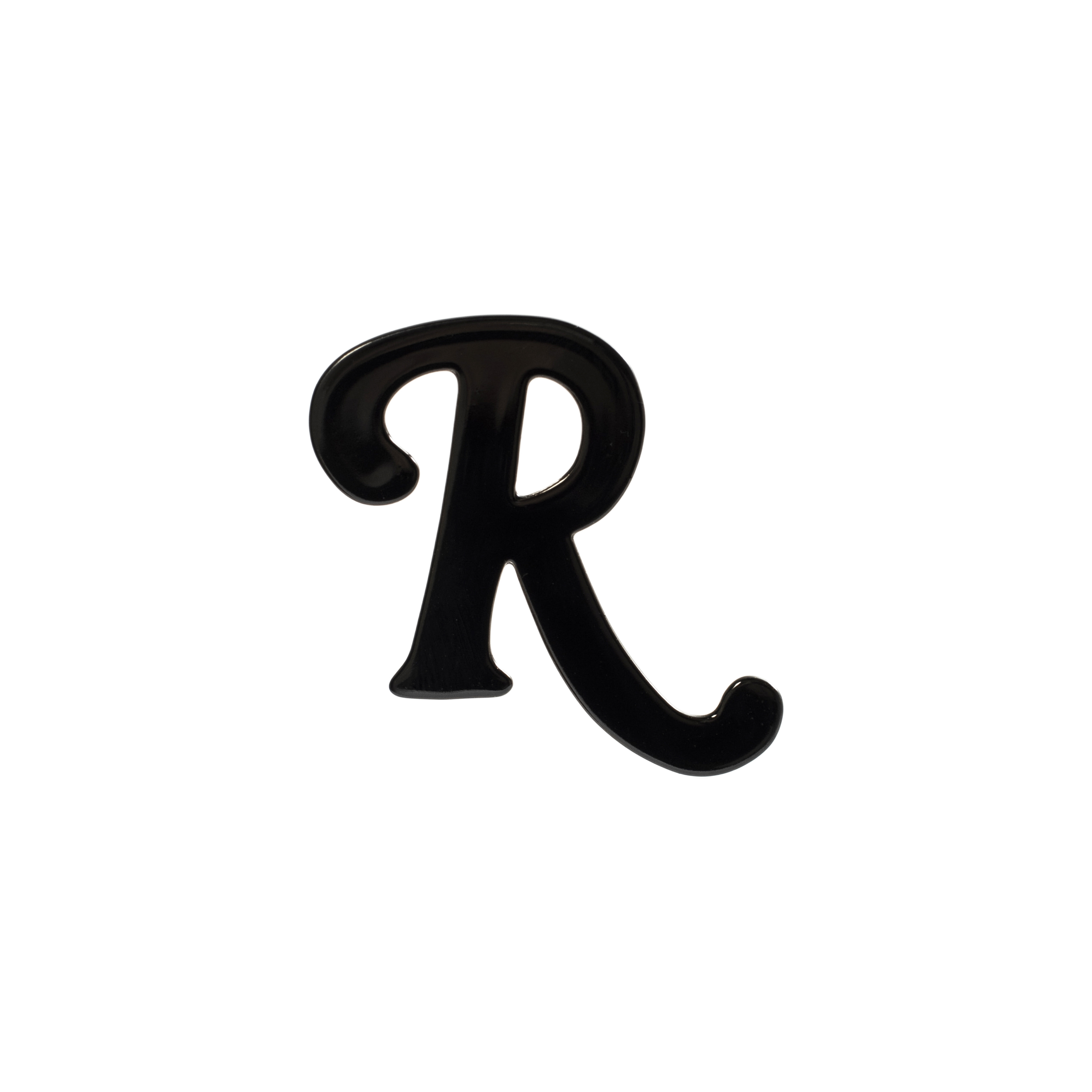 Черная моносерьга с логотипом R Raf Simons 212-998-65002-0099, размер One Size - фото 1