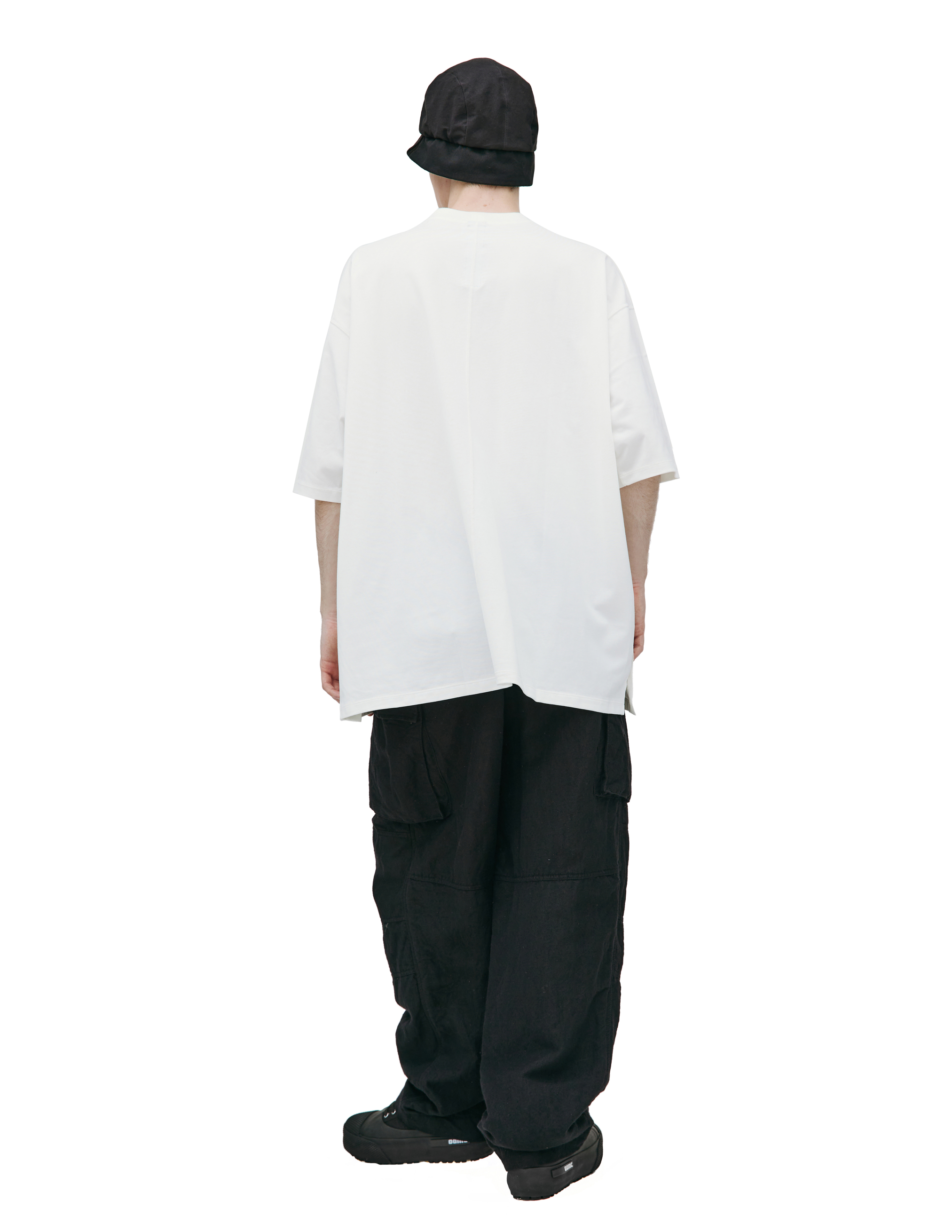 Оверсайз футболка с накладными карманами The Viridi-Anne VI-3608-01/off white, размер 3;5 VI-3608-01/off white - фото 3
