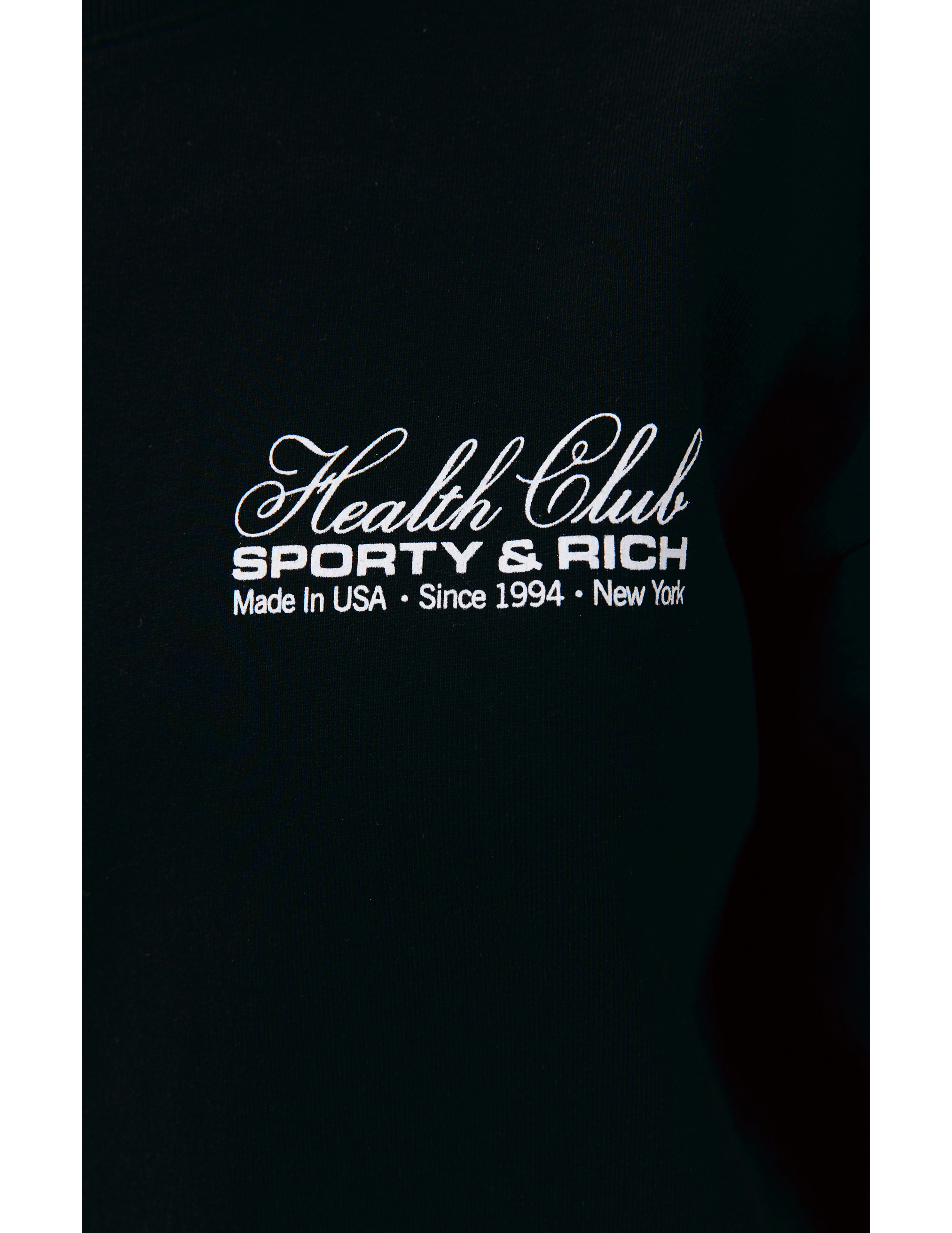 Свитшот с принтом Health Club SPORTY & RICH CR832BK, размер S;M;L;XL - фото 5