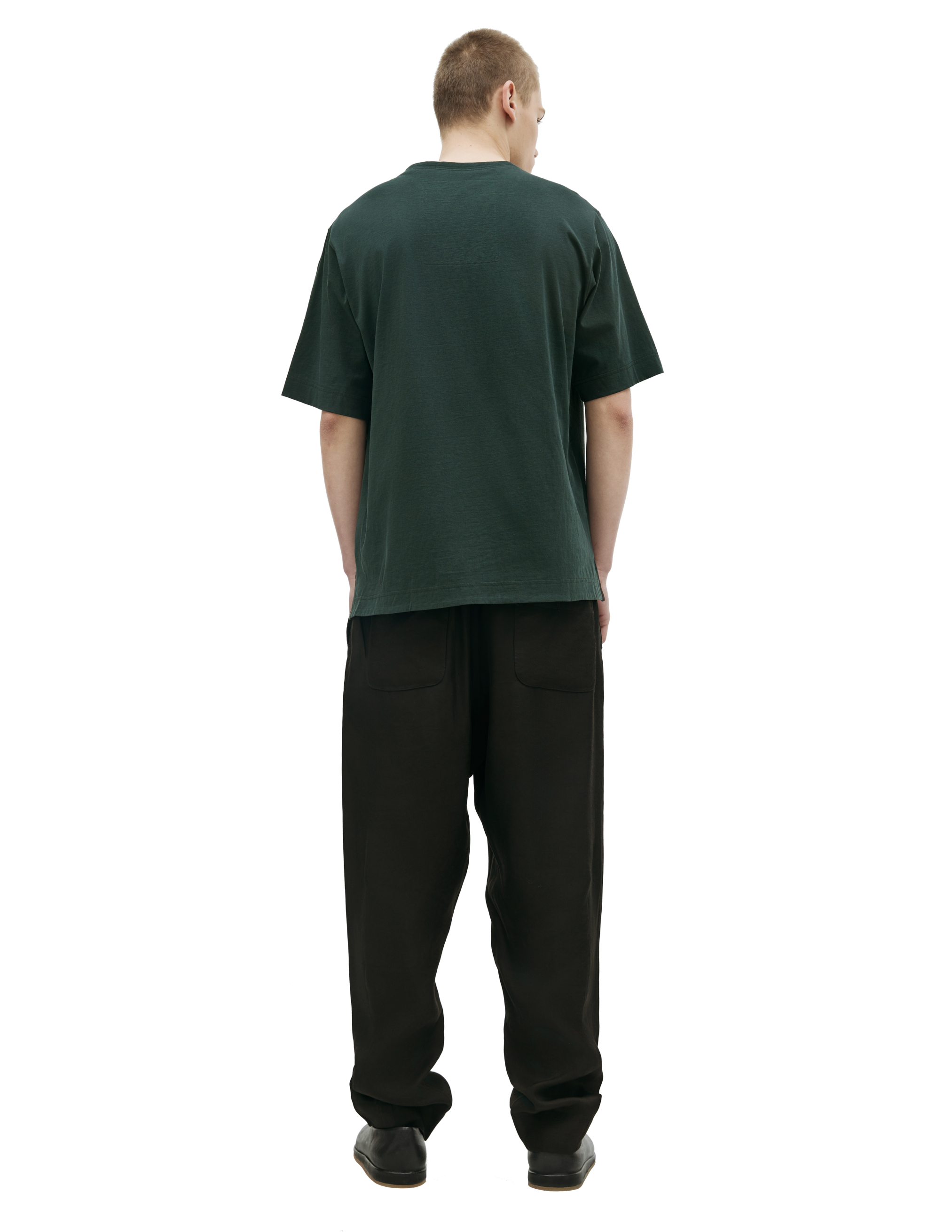 Зеленая футболка на пуговицах Ziggy Chen 0M2310204, размер 48;50 - фото 3