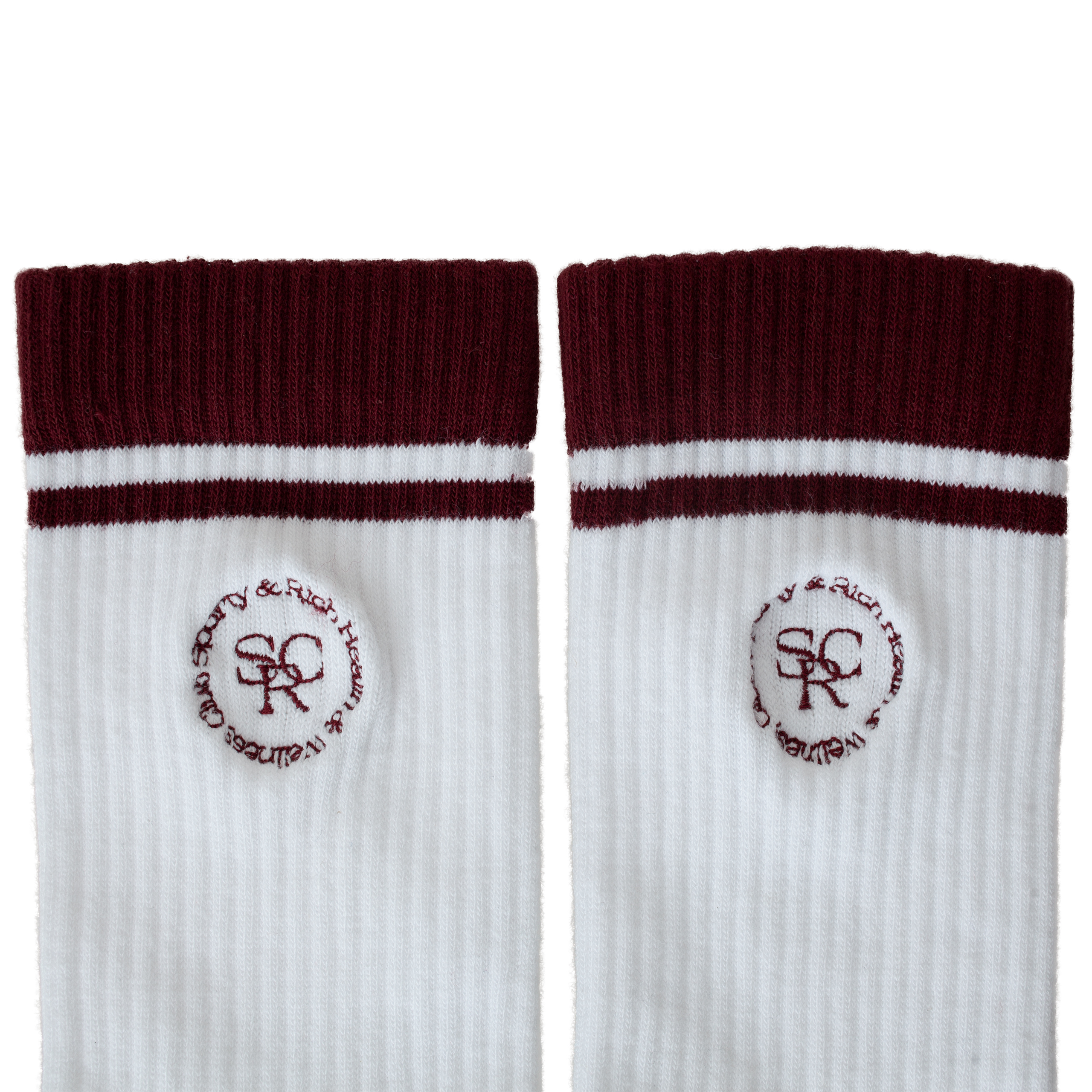 Белые носки с вышивкой SRC SPORTY & RICH SO841WH, размер One Size - фото 3