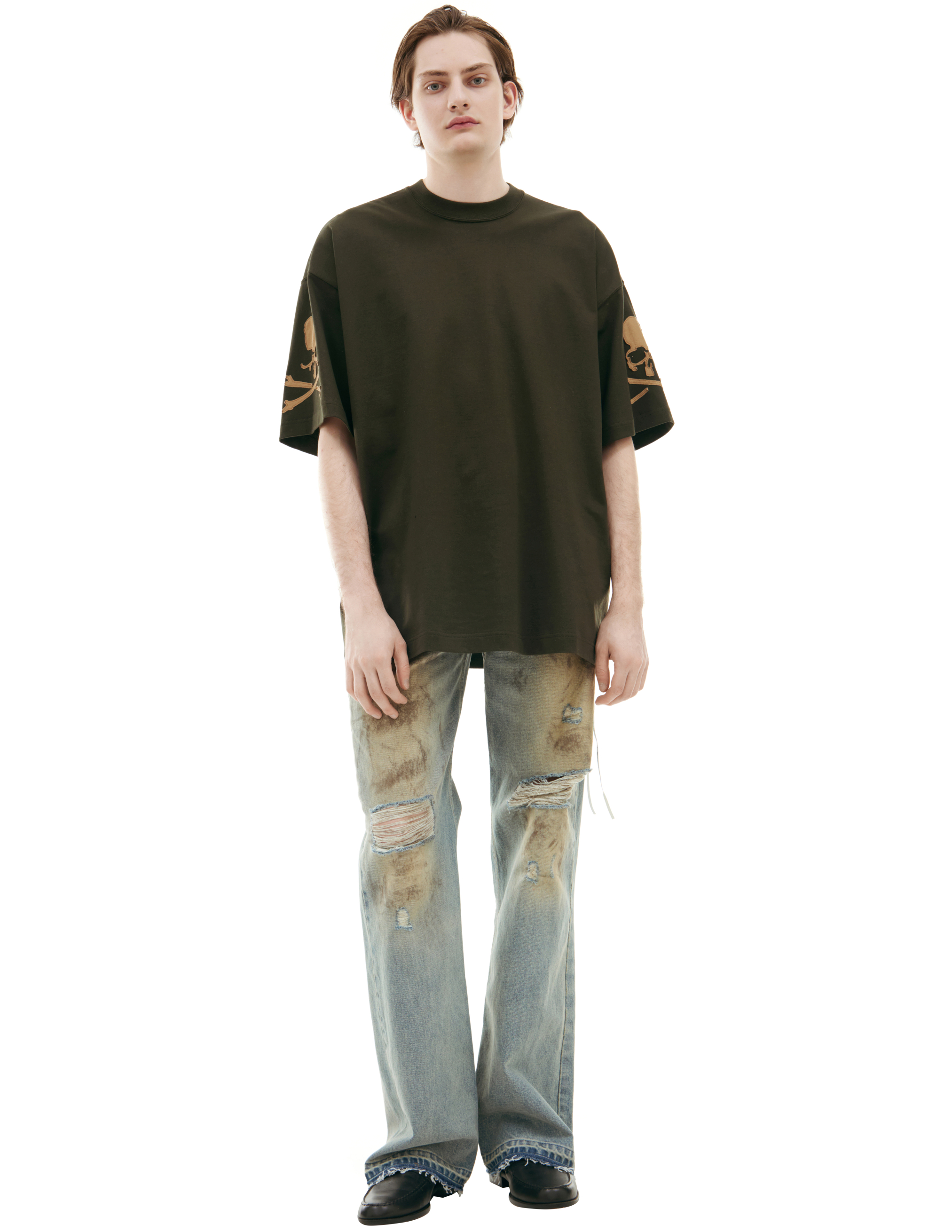 Футболка с логотипом на рукавах 94100₽