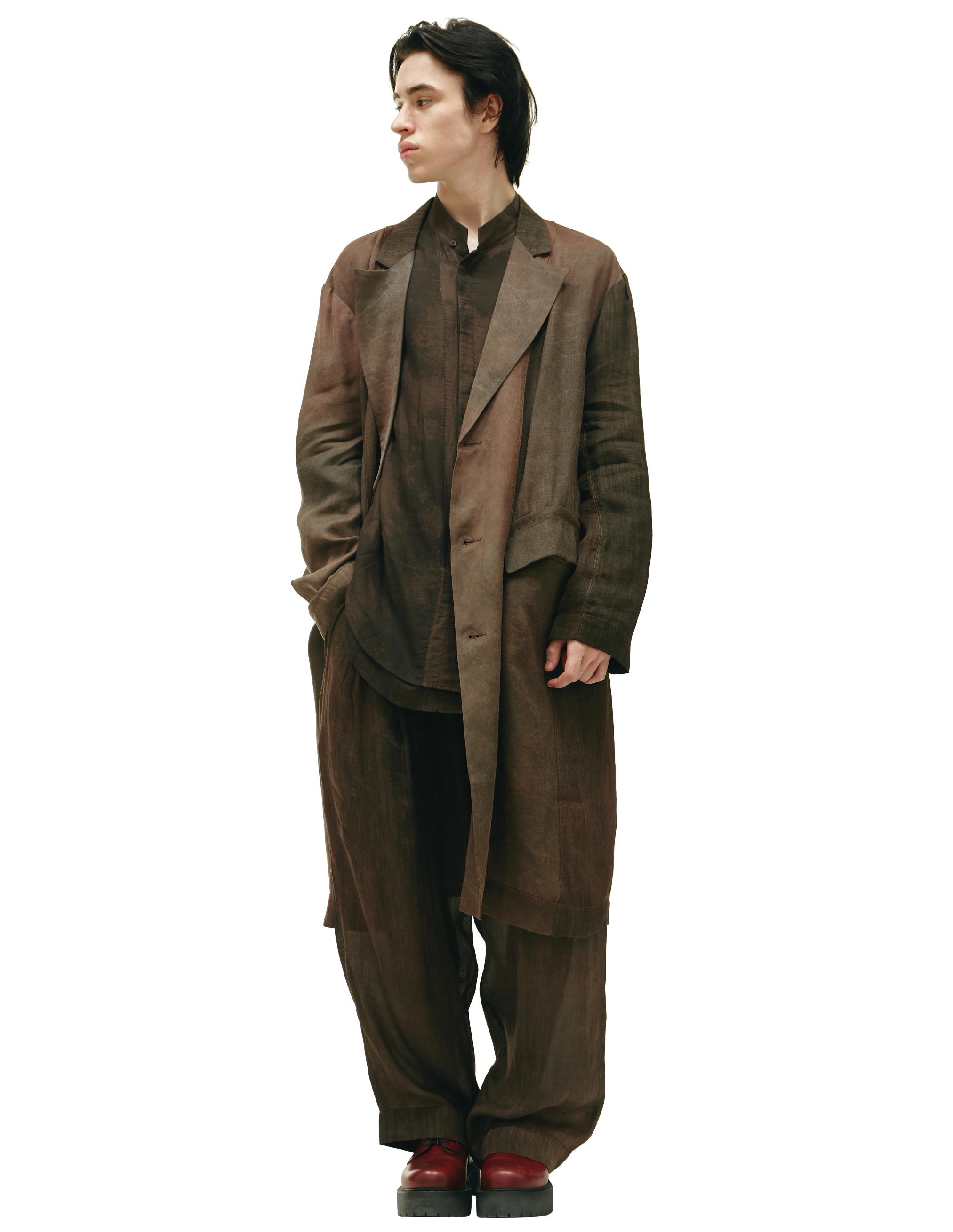 Пальто с накладными карманами Ziggy Chen 0M2221101, размер 52;50;48