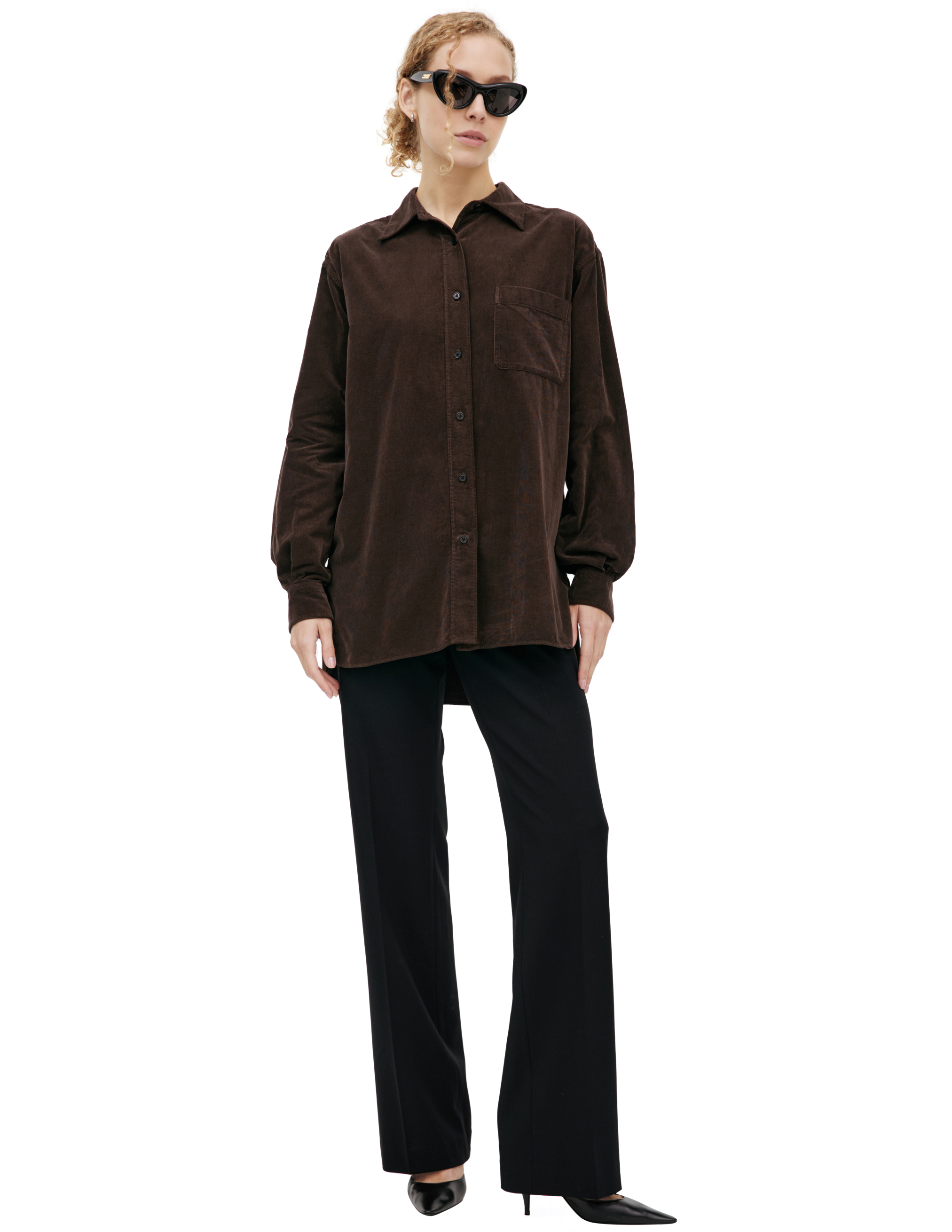 Вельветовая рубашка на пуговицах 160100₽