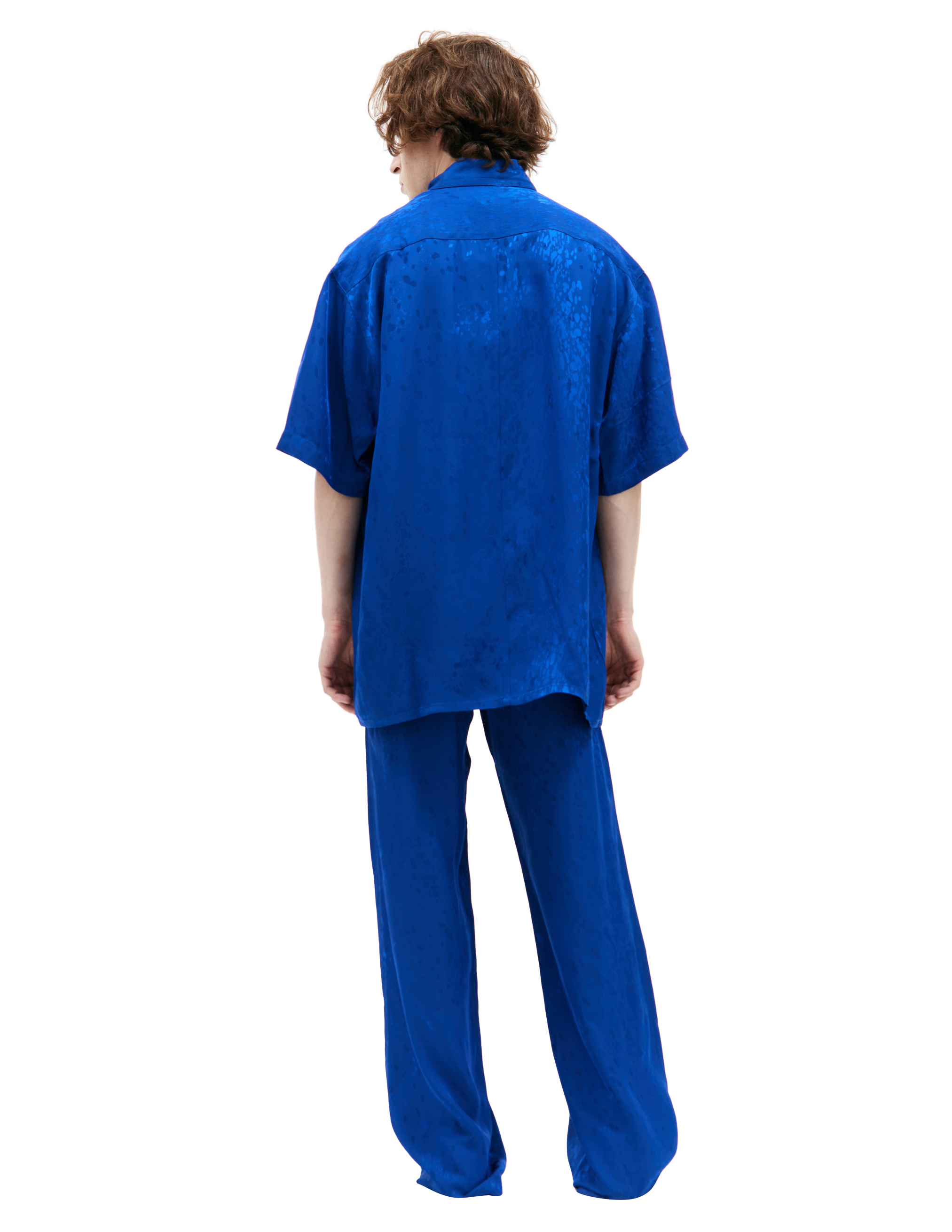 Синяя рубашка с короткими рукавами LOUIS GABRIEL NOUCHI 0531/T714/029, размер M;XL 0531/T714/029 - фото 3