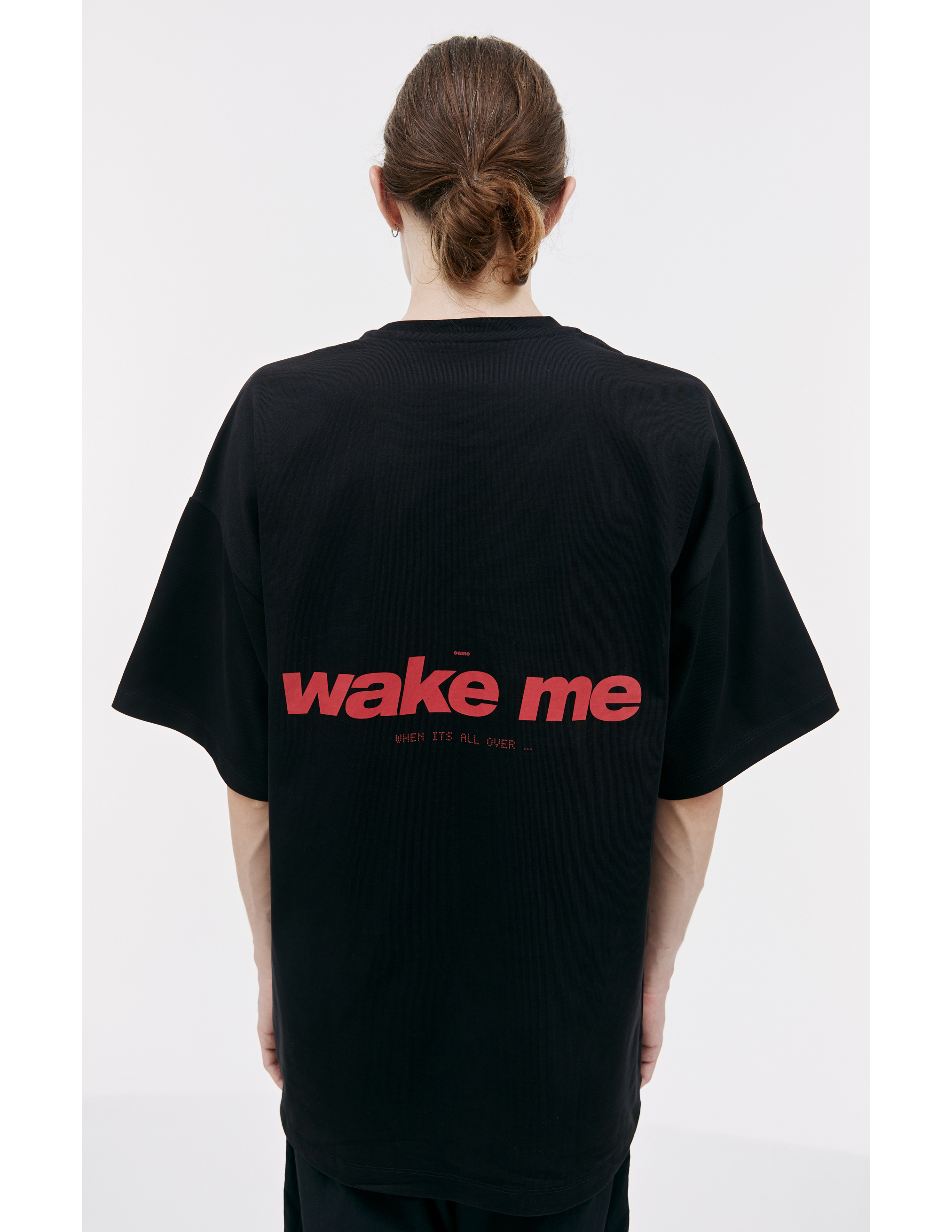 Черная футболка Wake me OAMC 23A28OAJ12/COT00912/001, размер M;XL 23A28OAJ12/COT00912/001 - фото 5
