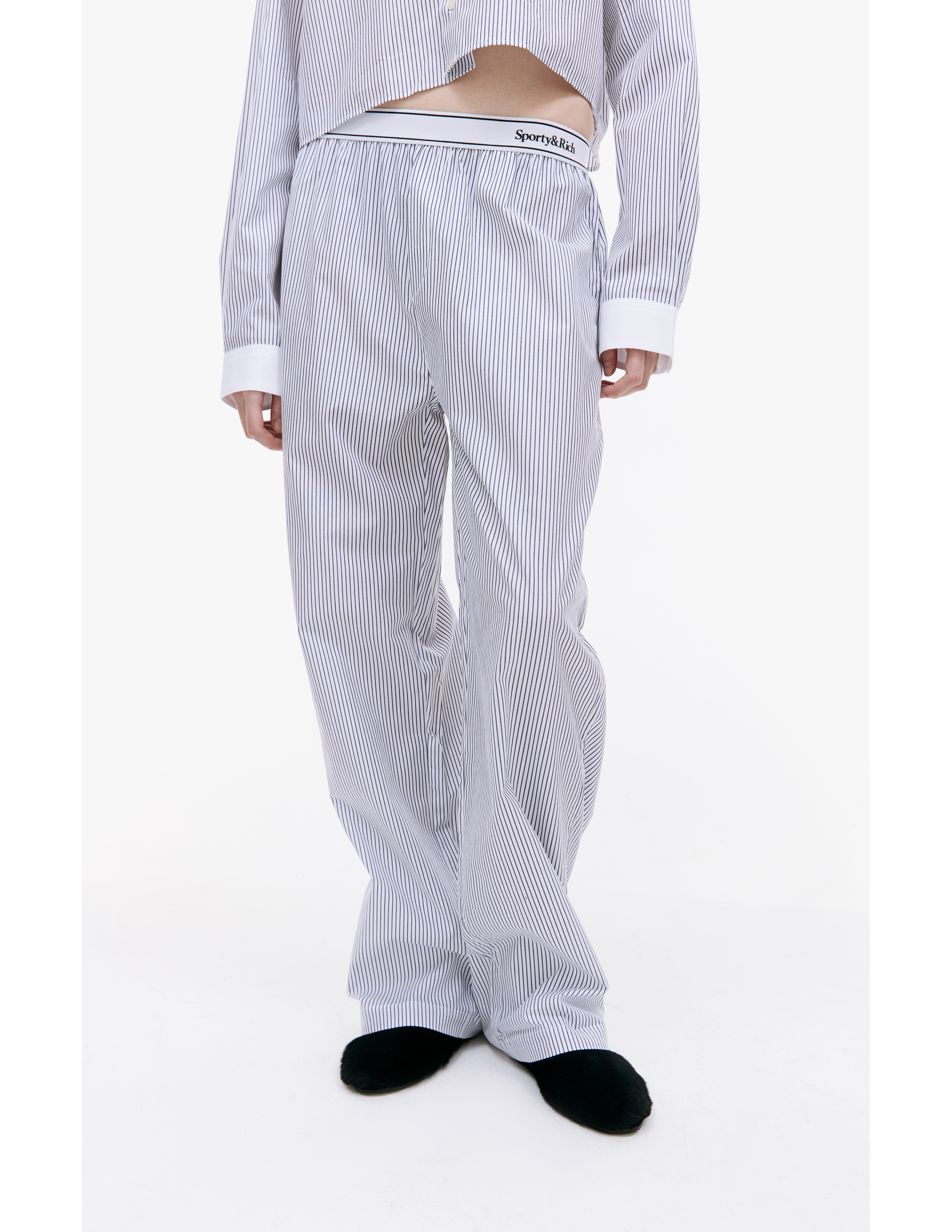 Пижамные брюки в полоску SPORTY & RICH PAAW2322NS, размер S;M;L;XL - фото 6