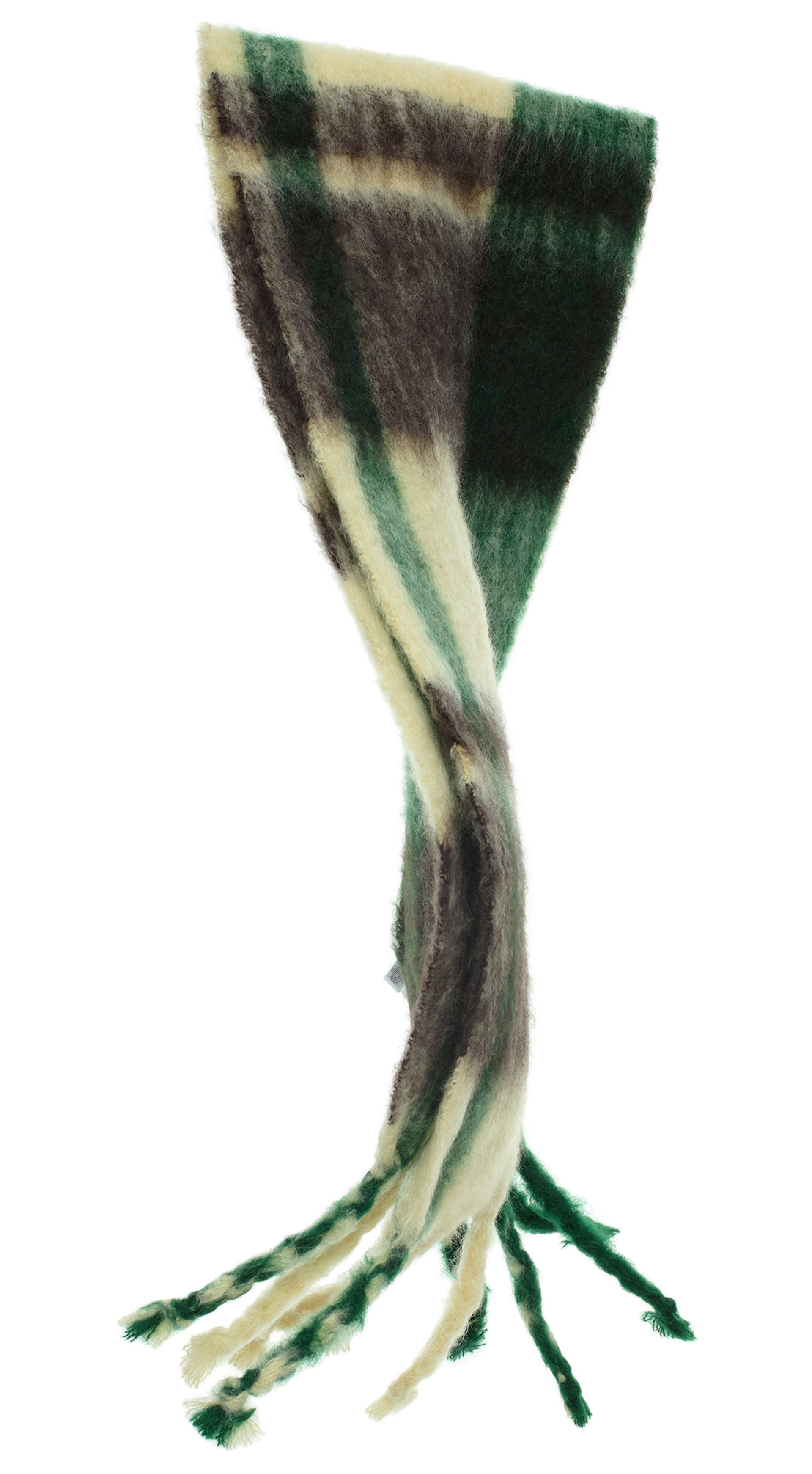 Jil Sander Комбинированный шарф из мохера