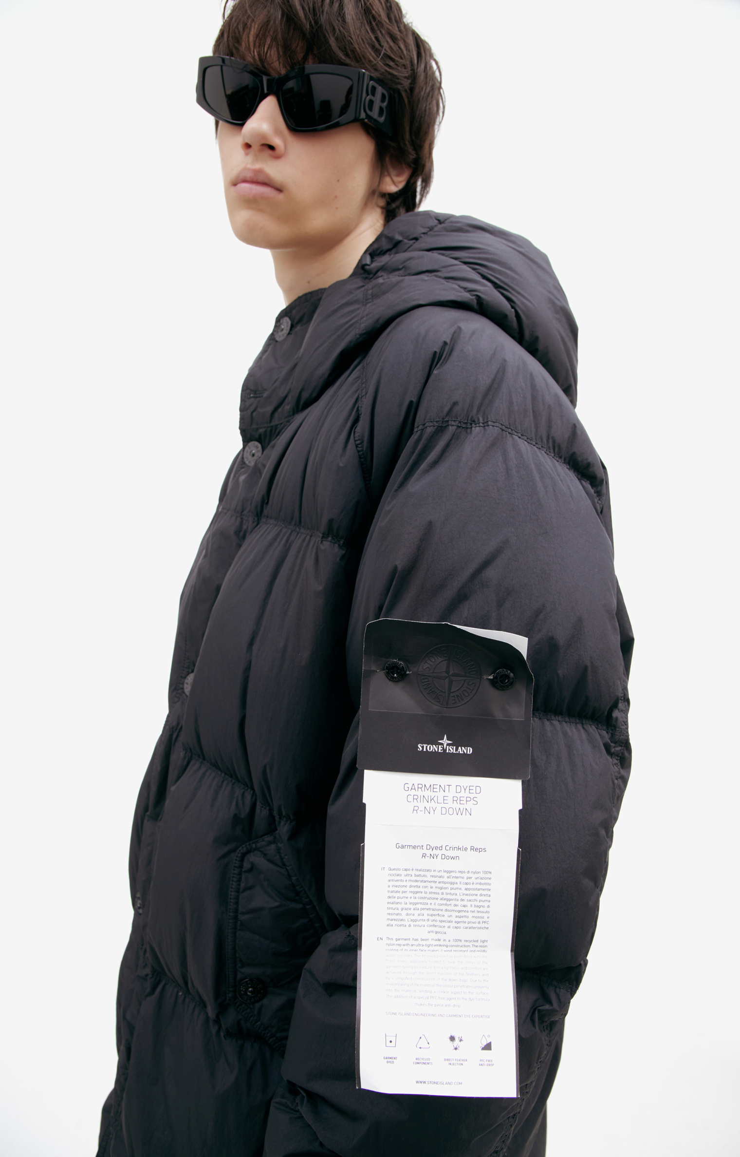 Stone Island Пуховик с капюшоном