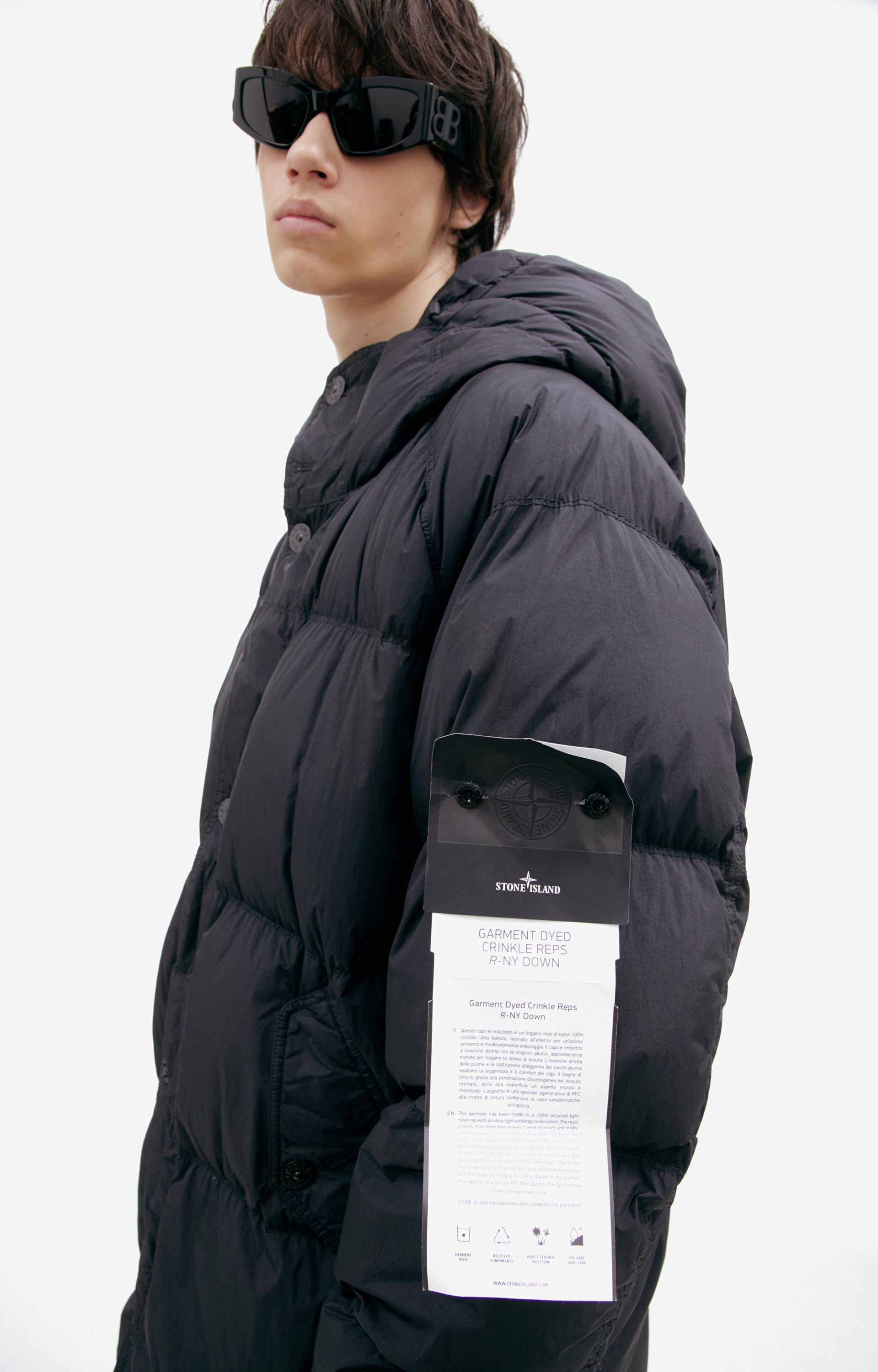 Stone Island Пуховик с капюшоном