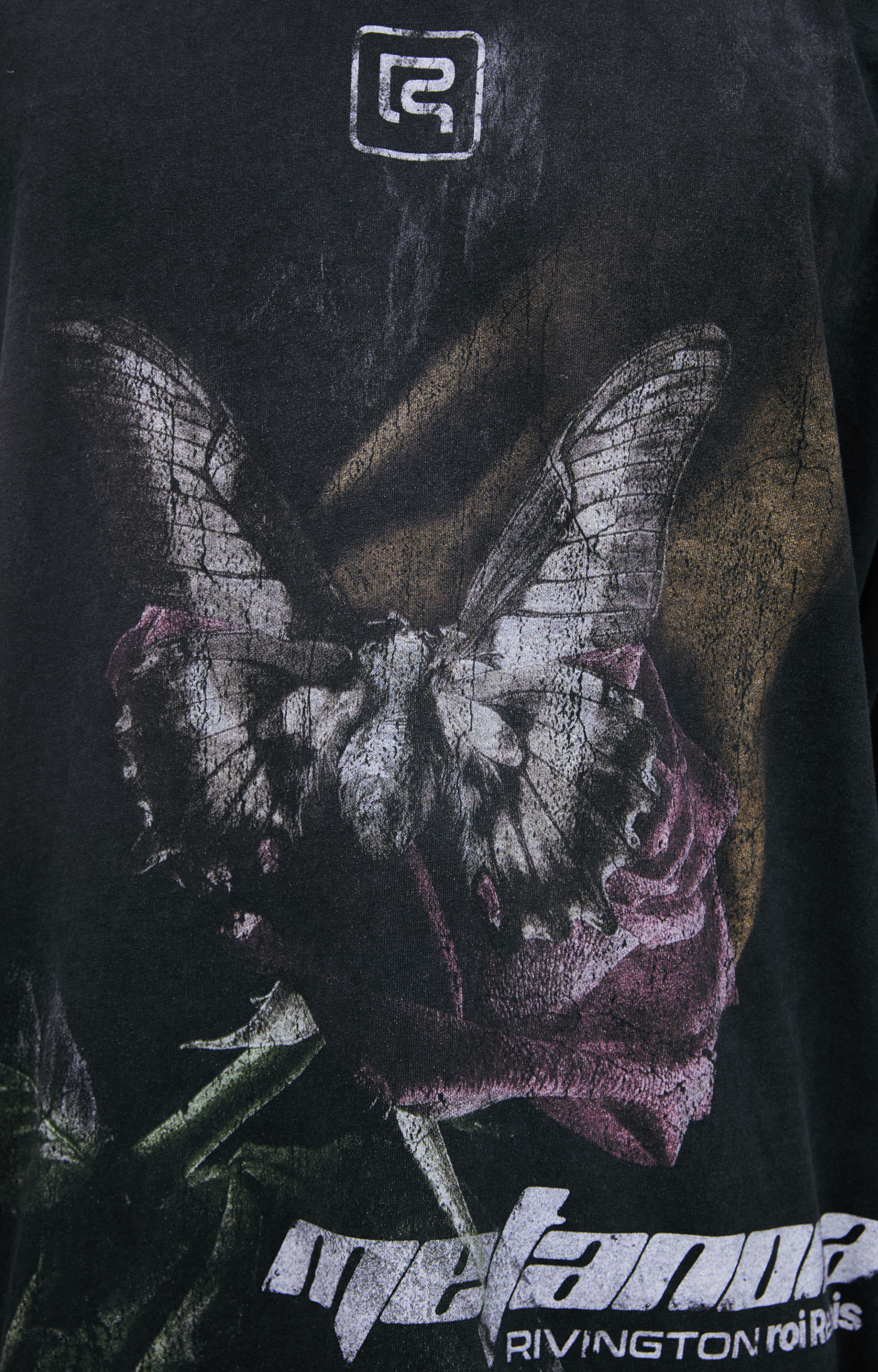 RRR123 Хлопковый лонгслив с принтом