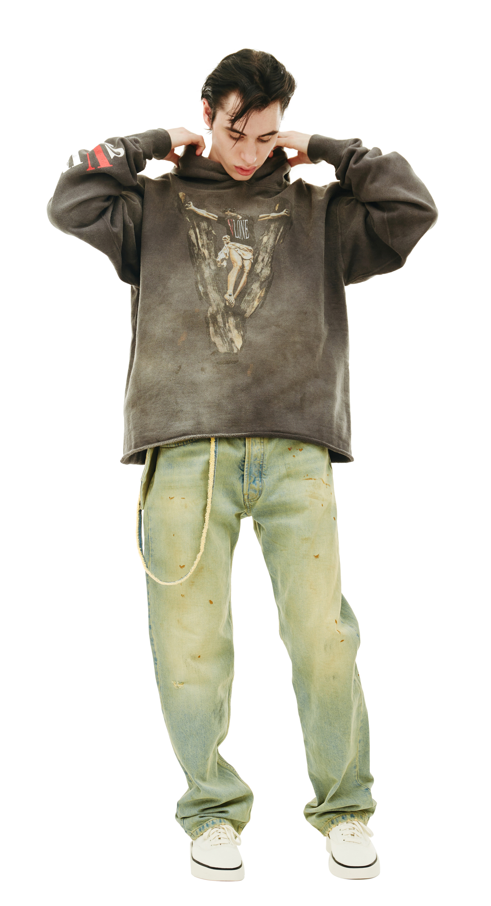 Saint Michael Худи с принтом VLONE x Saint Michael