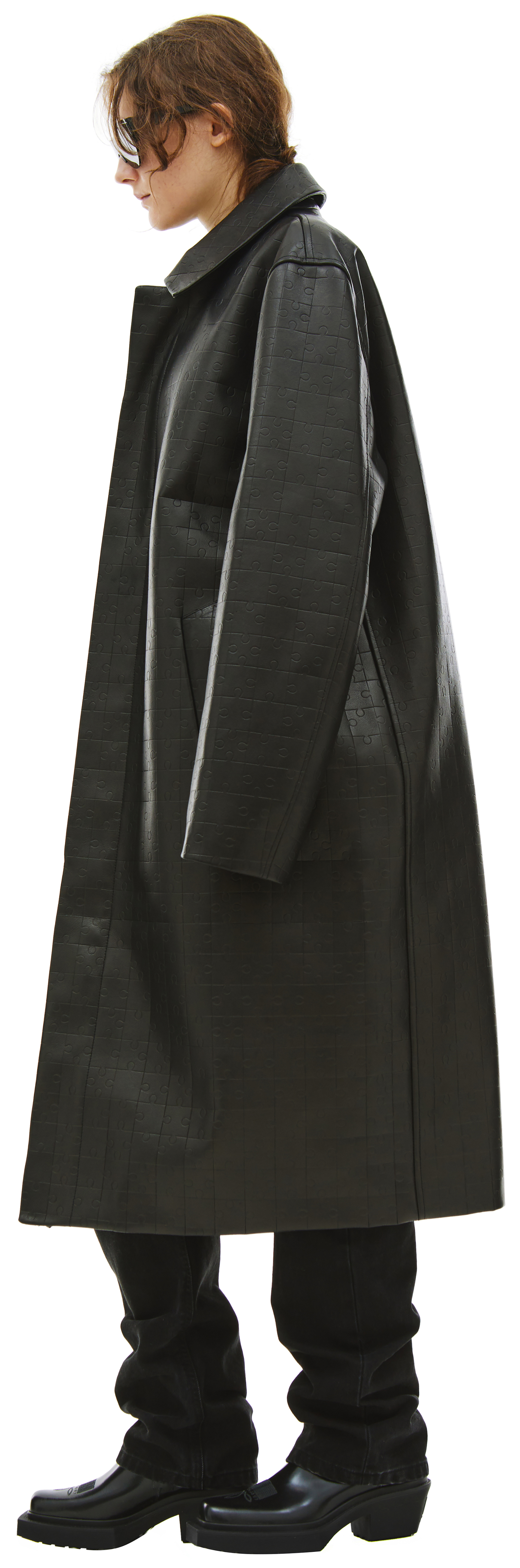 VTMNTS Кожаное оверсайз пальто