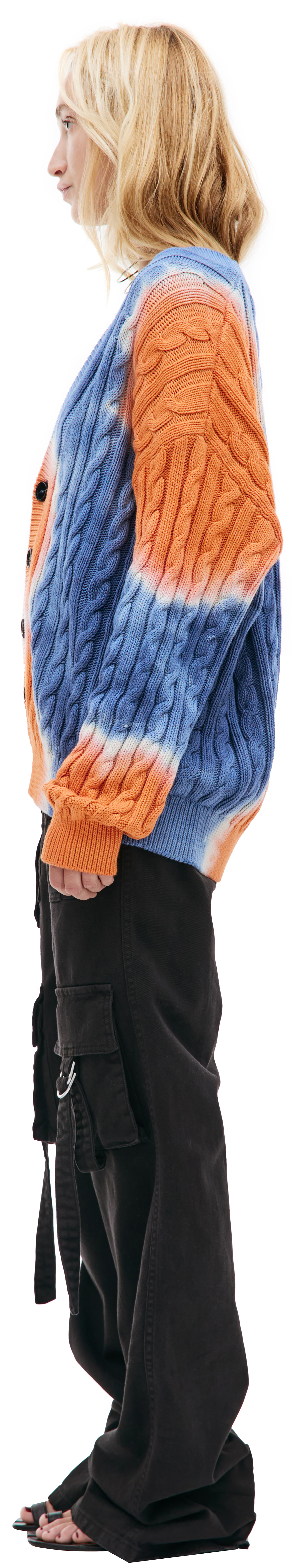 Diesel Вязаный кардиган J-Jonny с тай-дай эффектом