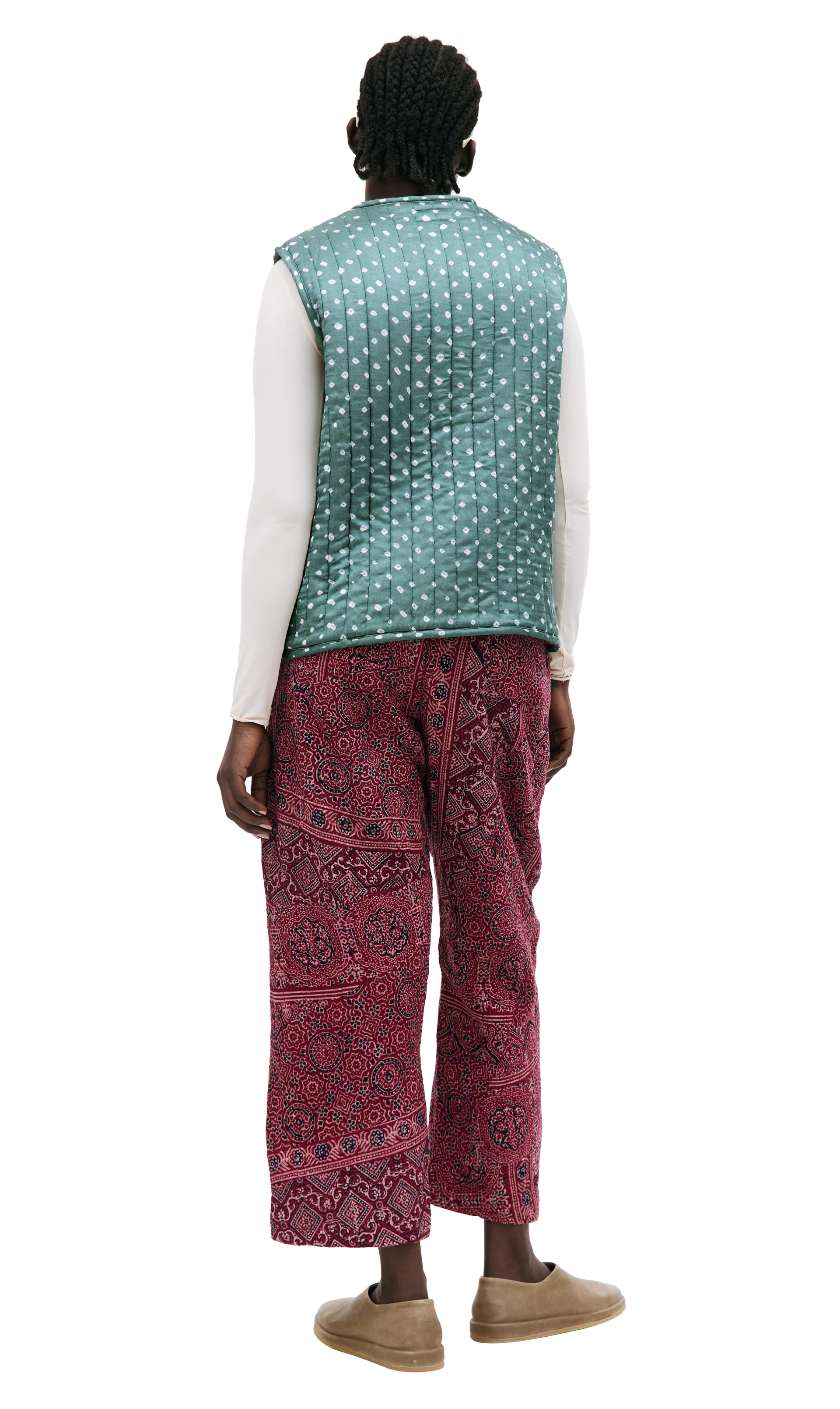 KARU RESEARCH Стеганый жилет из шелка