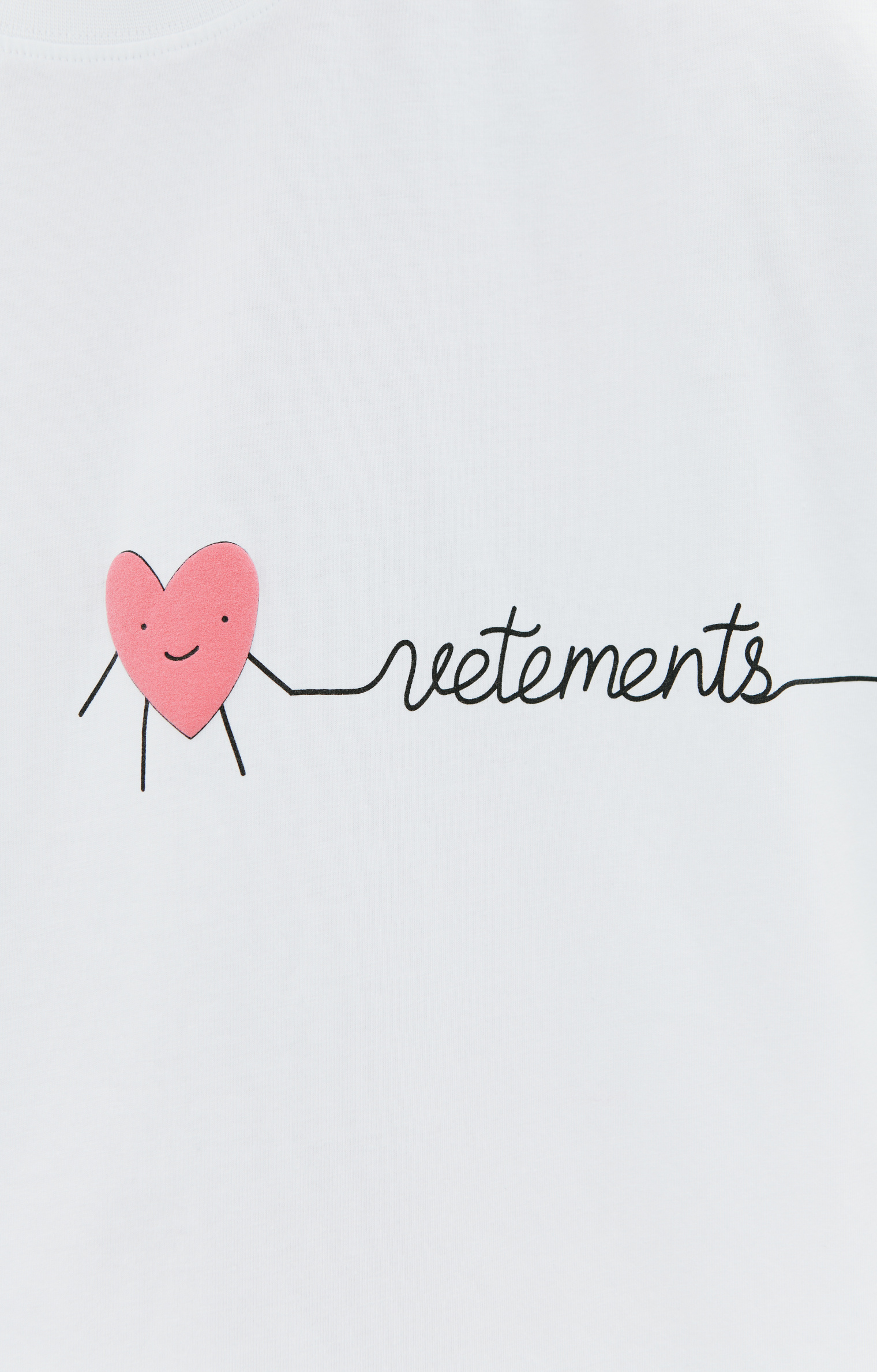 VETEMENTS Оверсайз футболка с принтом