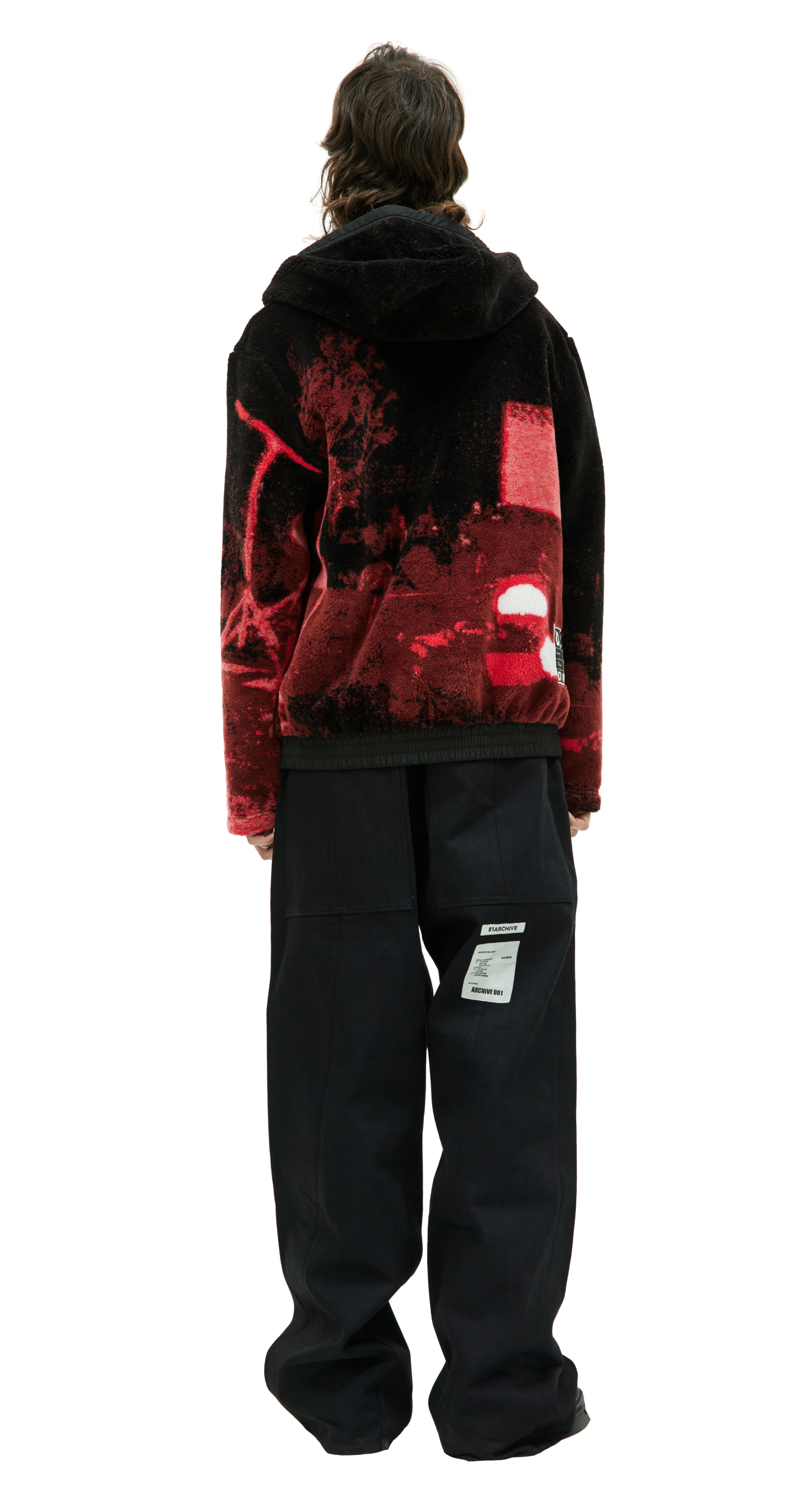 Diesel Флисовое худи S-Monty с графическим принтом