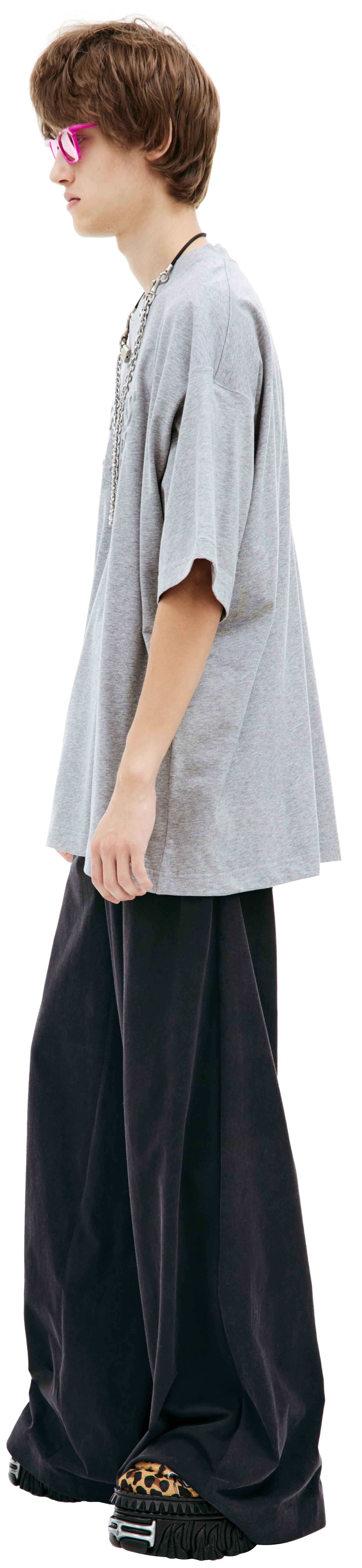 VETEMENTS Серая футболка Illusion