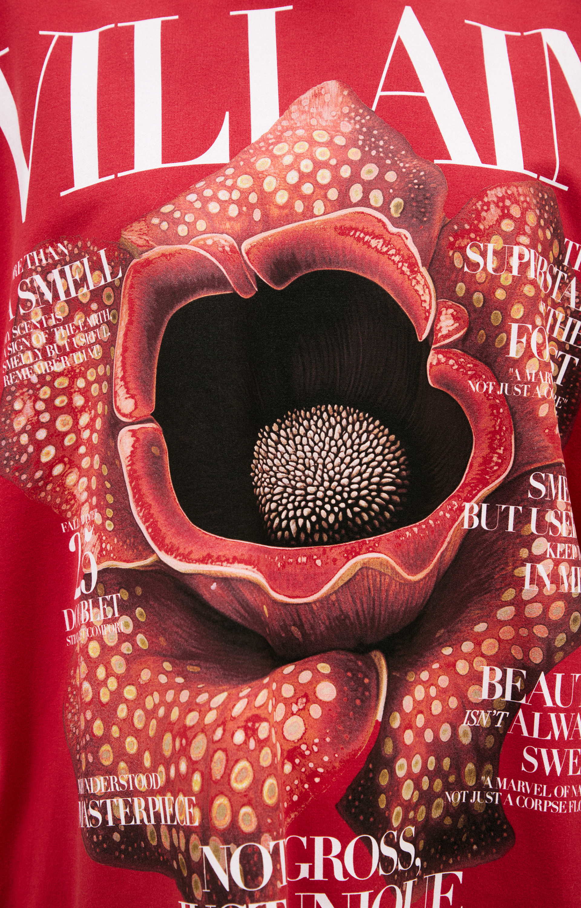 Doublet Красная футболка Villain