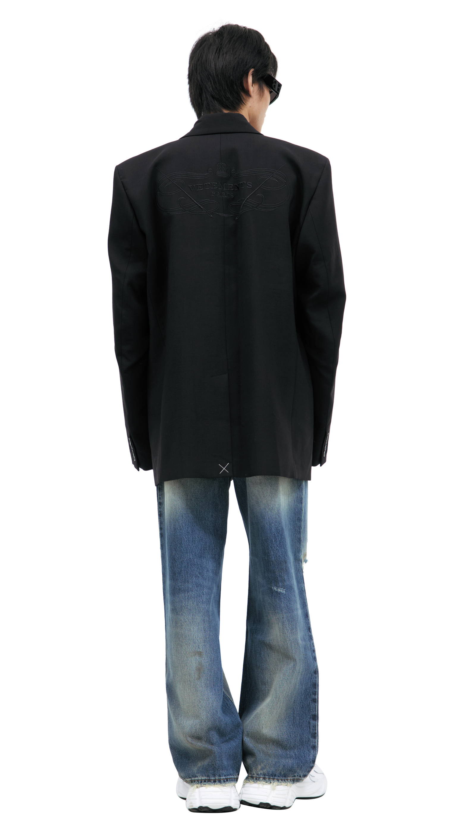 VETEMENTS Пиджак с вышивкой на спине