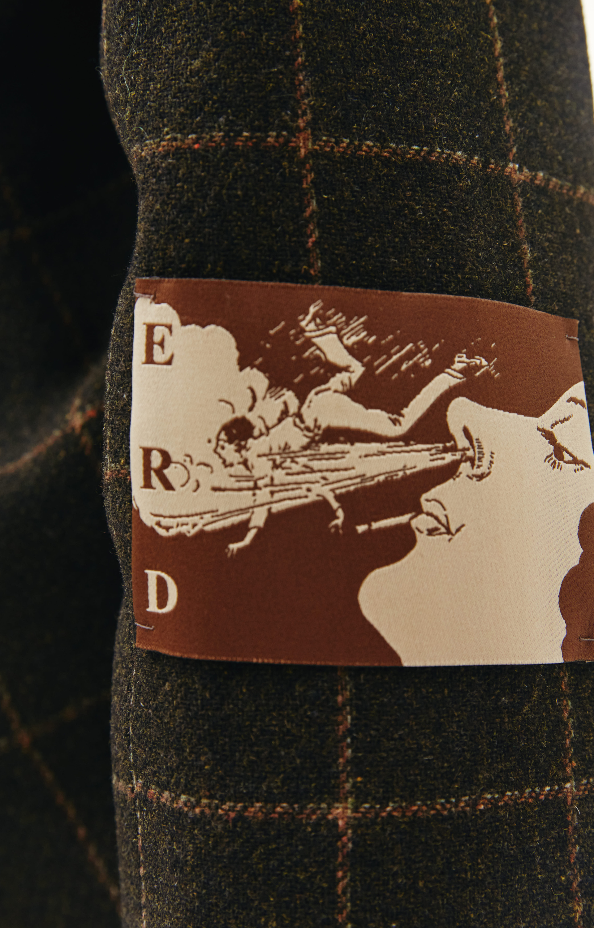 Enfants Riches Déprimés Двубортный пиджак из шерсти в клетку