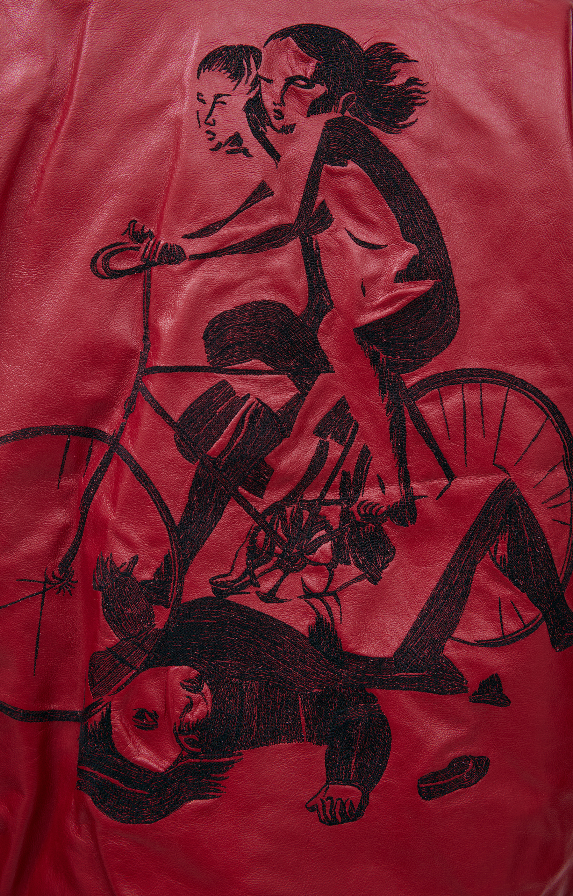 Enfants Riches Déprimés Красная куртка из кожи