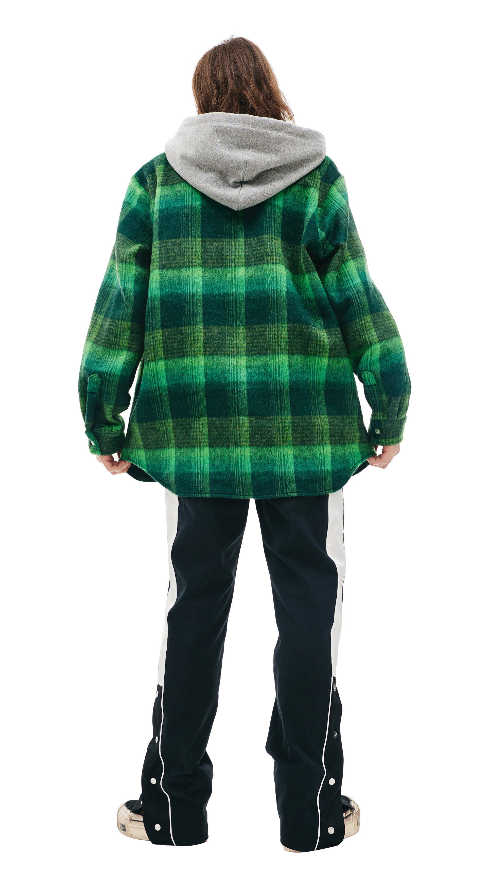 Nahmias Клетчатая рубашка с капюшоном