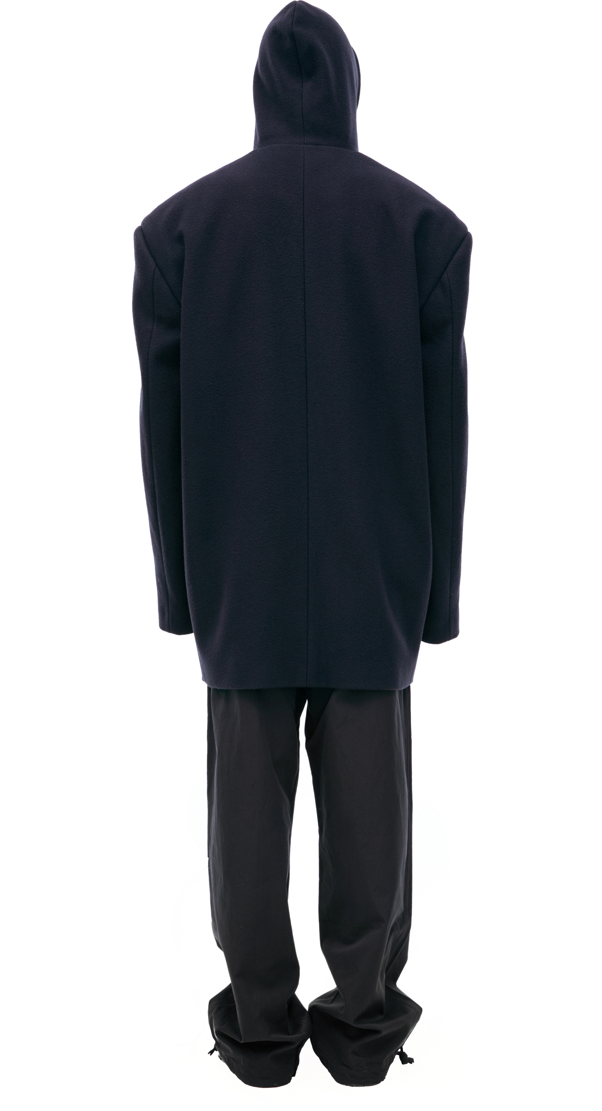 Balenciaga Шерстяное пальто с капюшоном