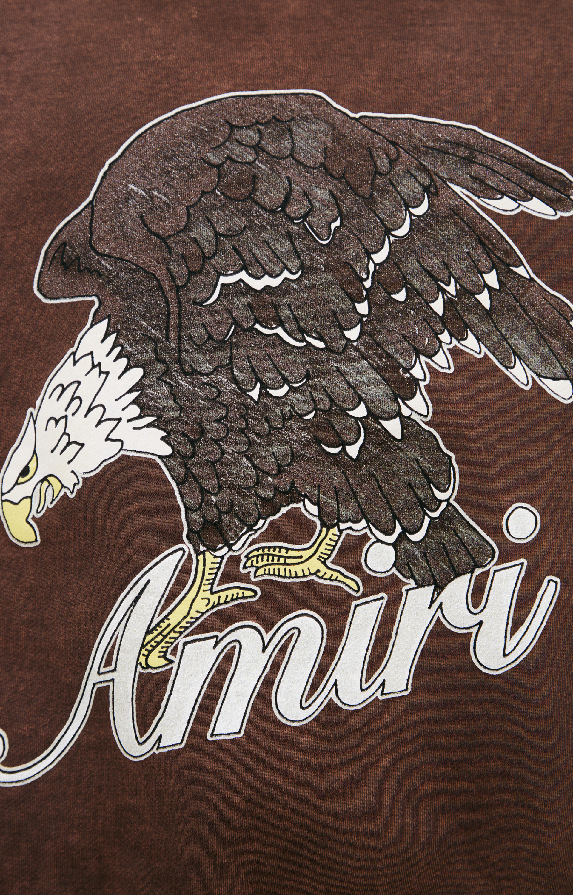 AMIRI Коричневый свитшот с принтом