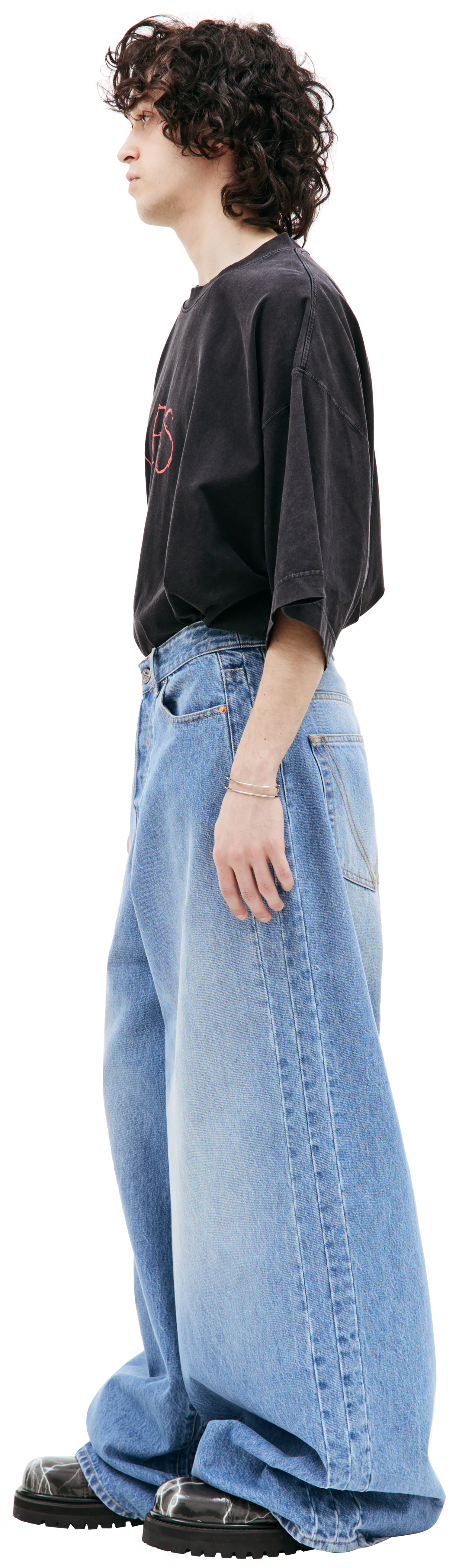 VETEMENTS Широкие джинсы с высокой талией