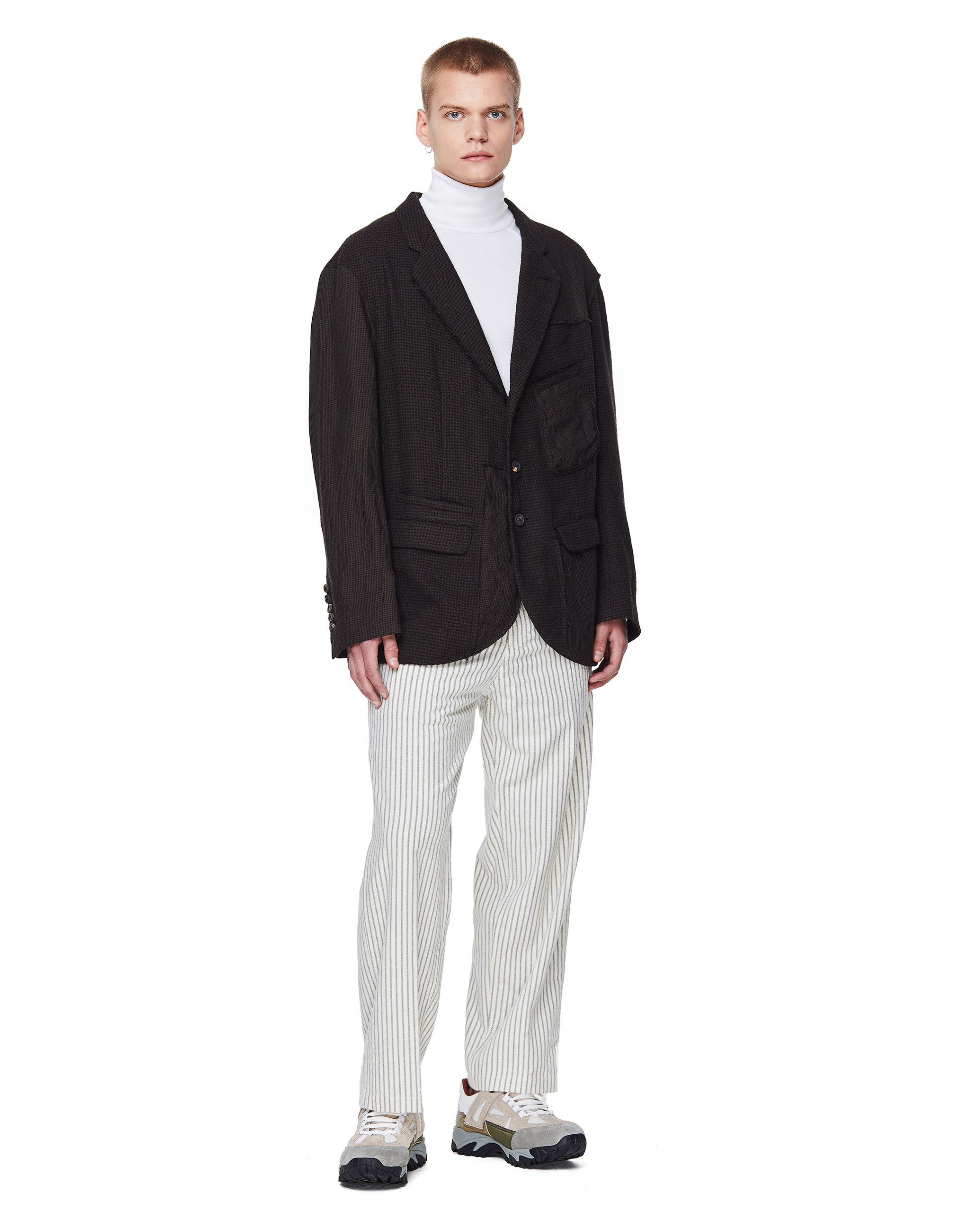 Haider Ackermann Белая шерстяная водолазка