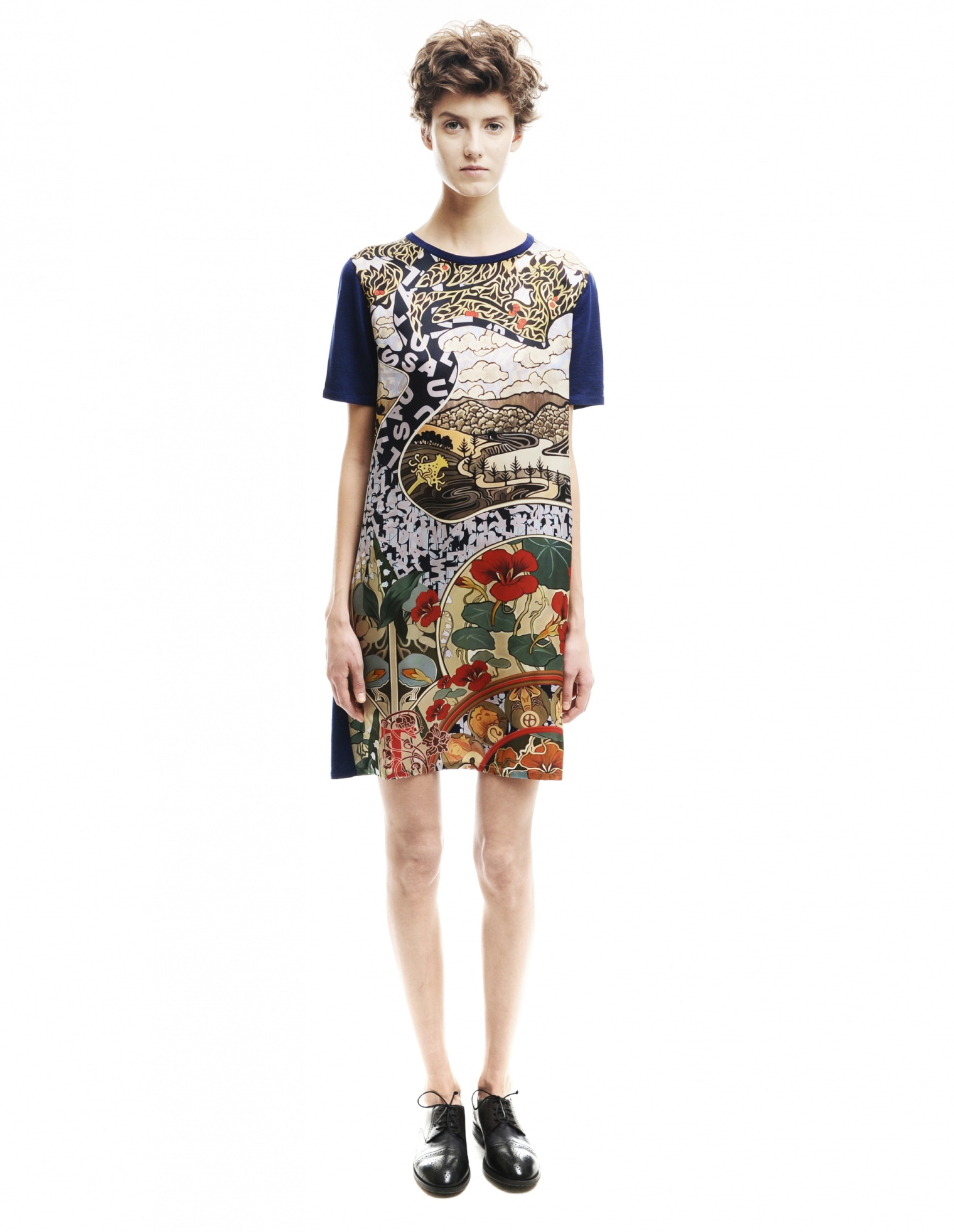 Mary Katrantzou Платье из шерсти и шелка