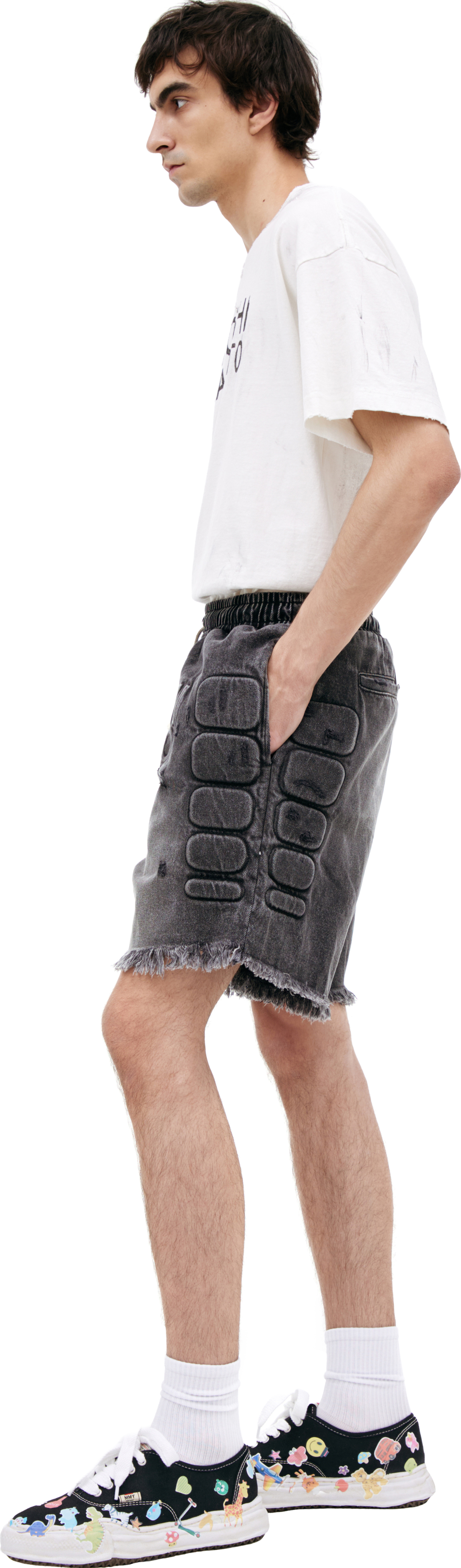 Satoshi Nakamoto Джинсовые шорты с логотипом