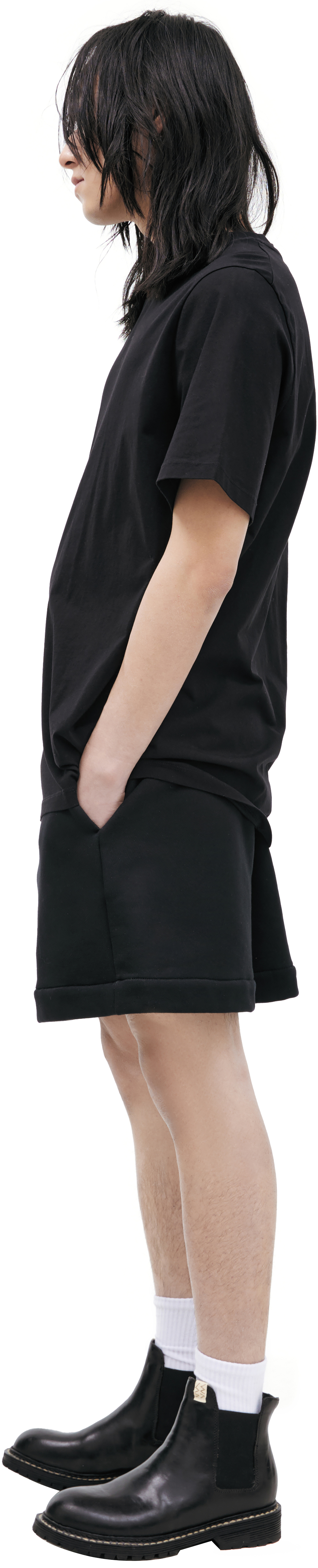 Jil Sander Черная футболка из хлопка
