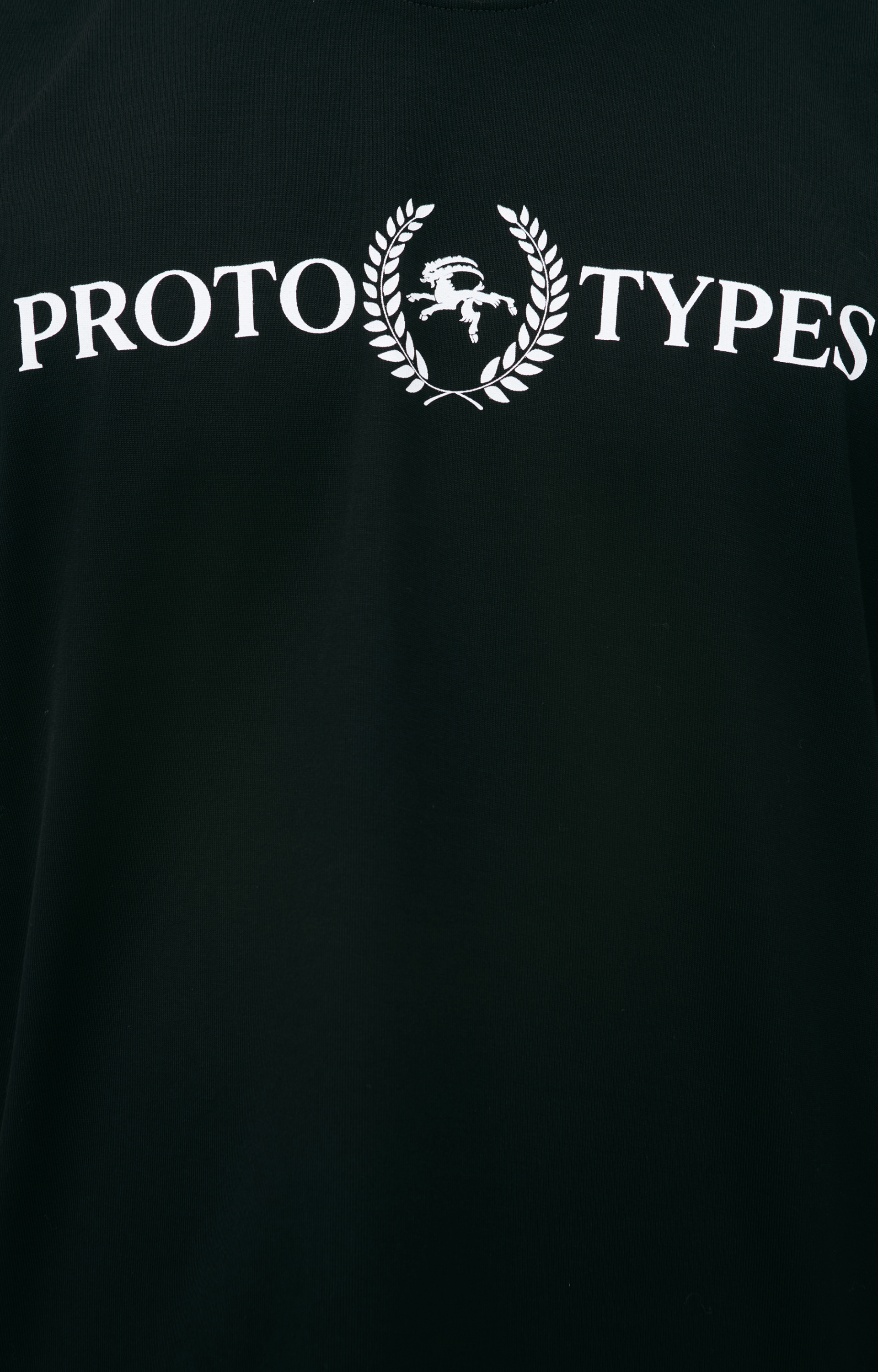 PROTOTYPES Черная футболка с логотипом