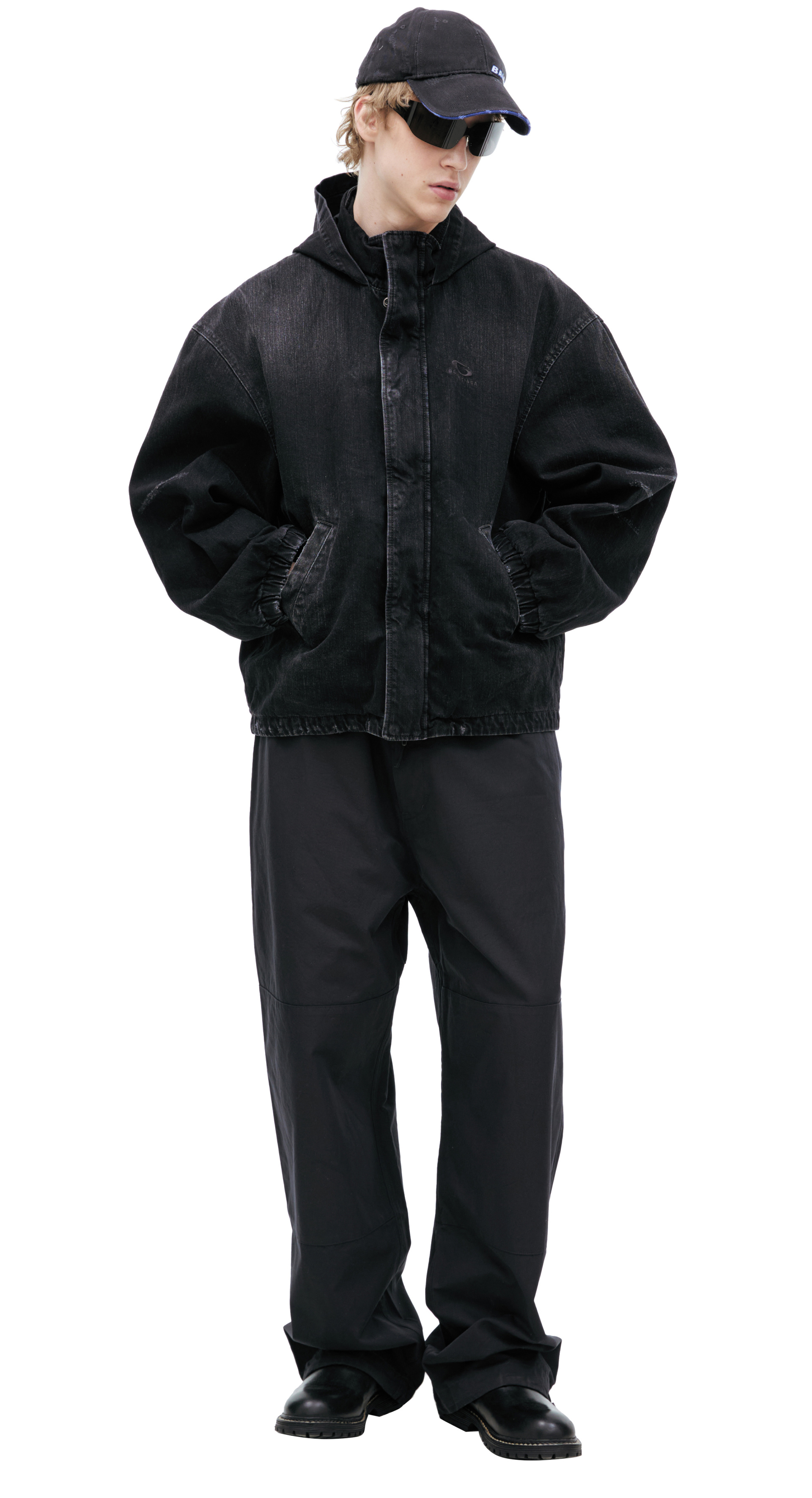 Balenciaga Черная куртка с логотипом