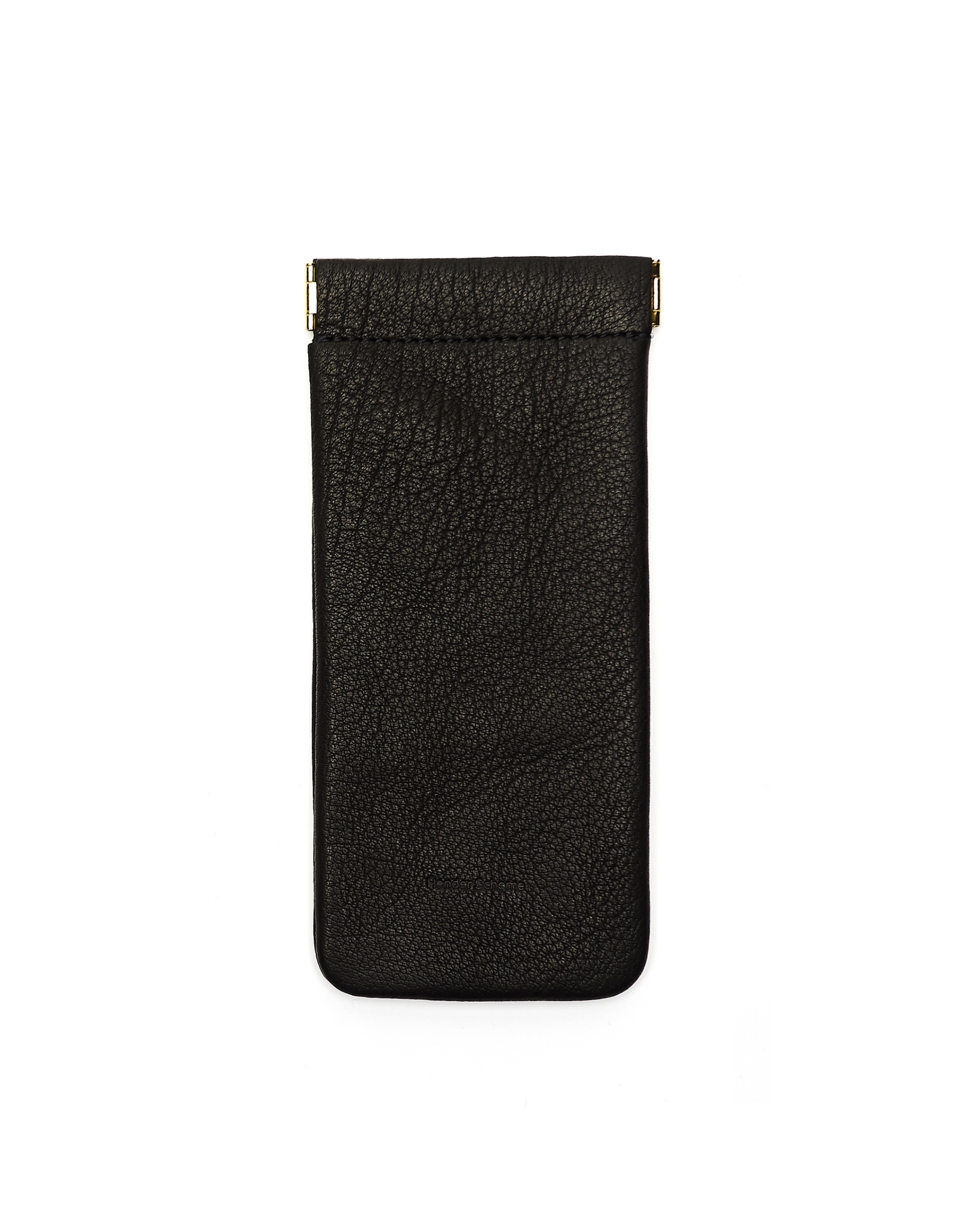 Hender Scheme Очешник из мягкой черной кожи