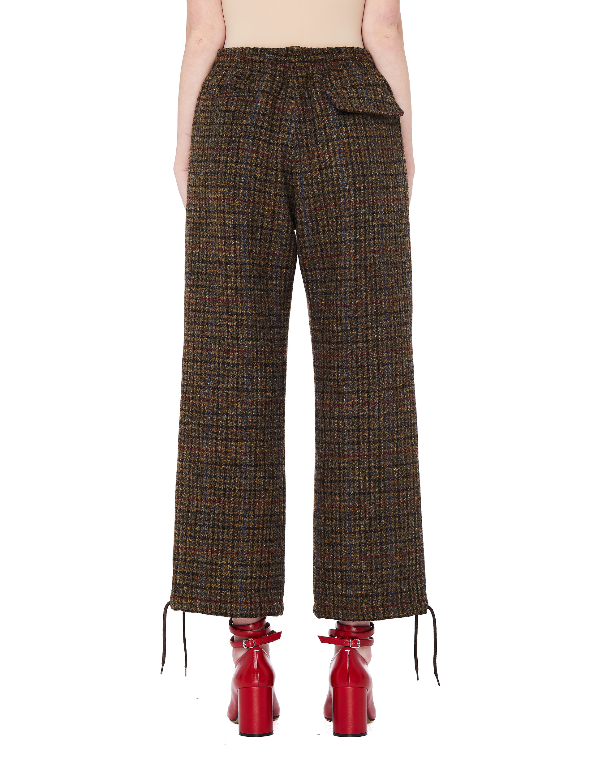 Undercover Брюки из шерстяного твида в клетку