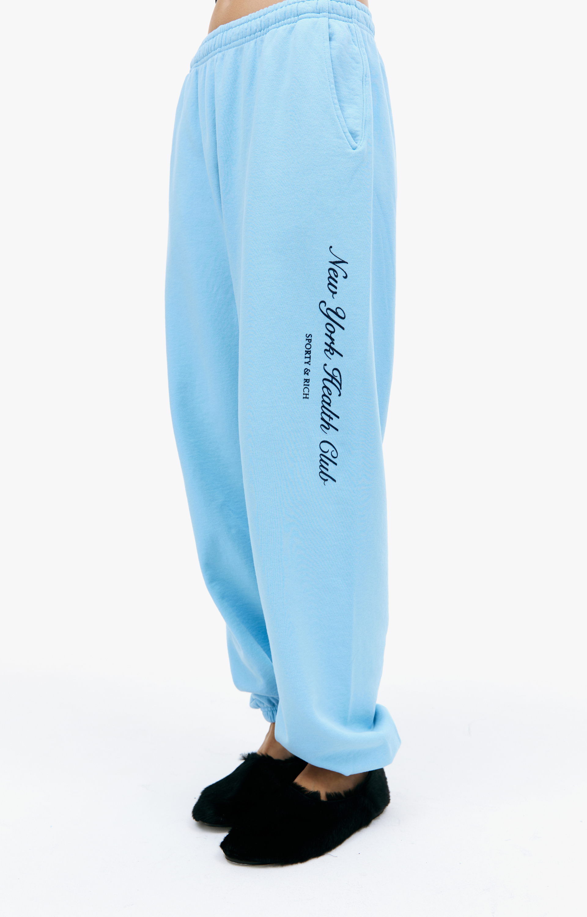 SPORTY & RICH Спортивне брюки с принтом \'NY Health Club\'