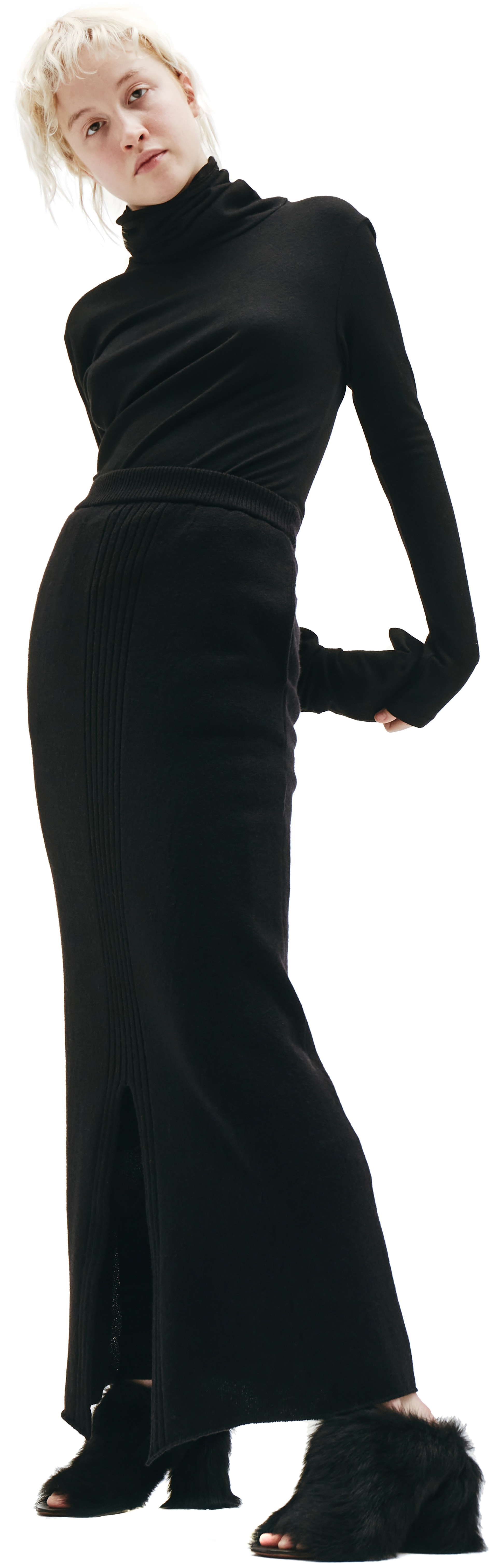 Y\'s Вязаная юбка с прорезью