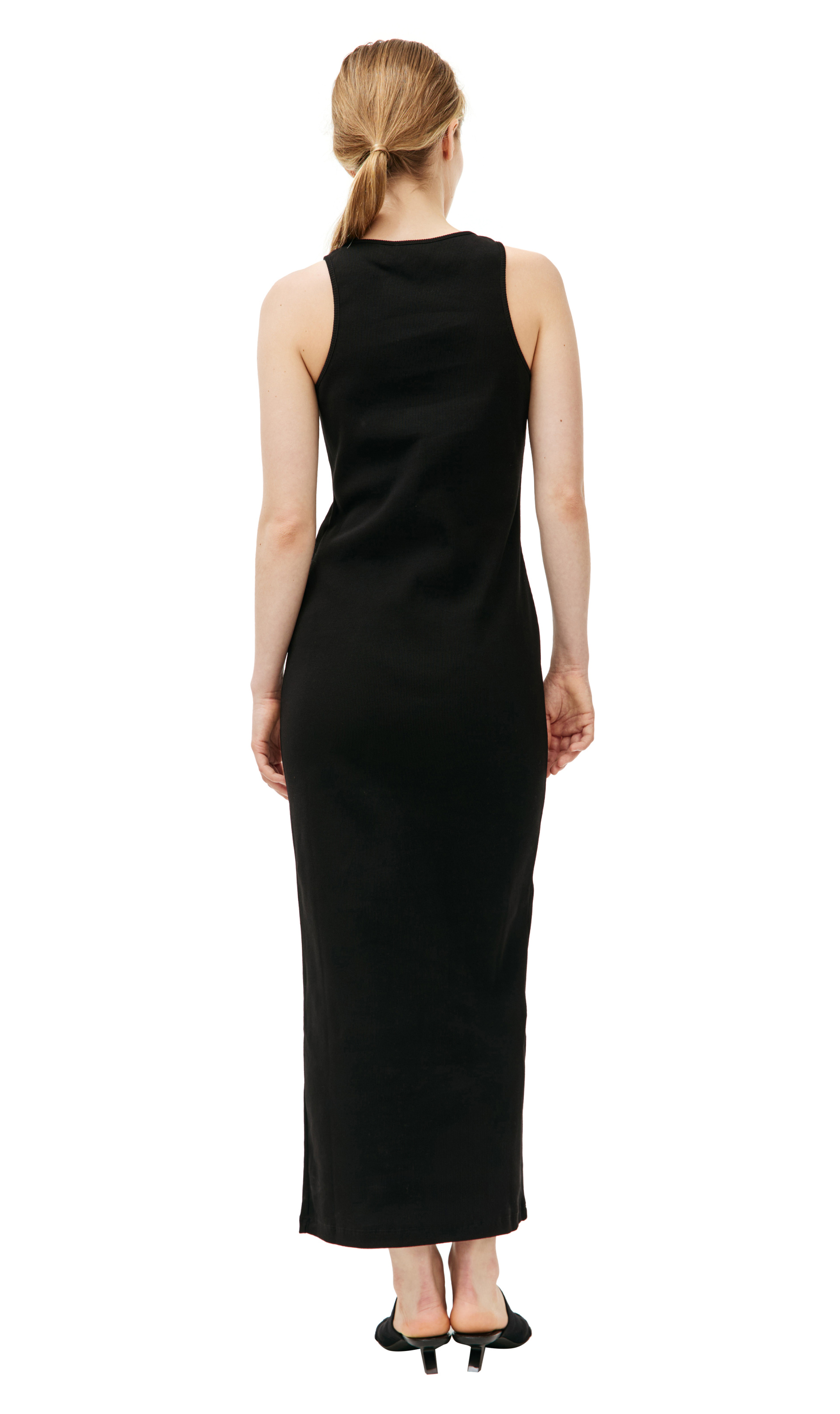 Blumarine Платье миди с логотипом из страз