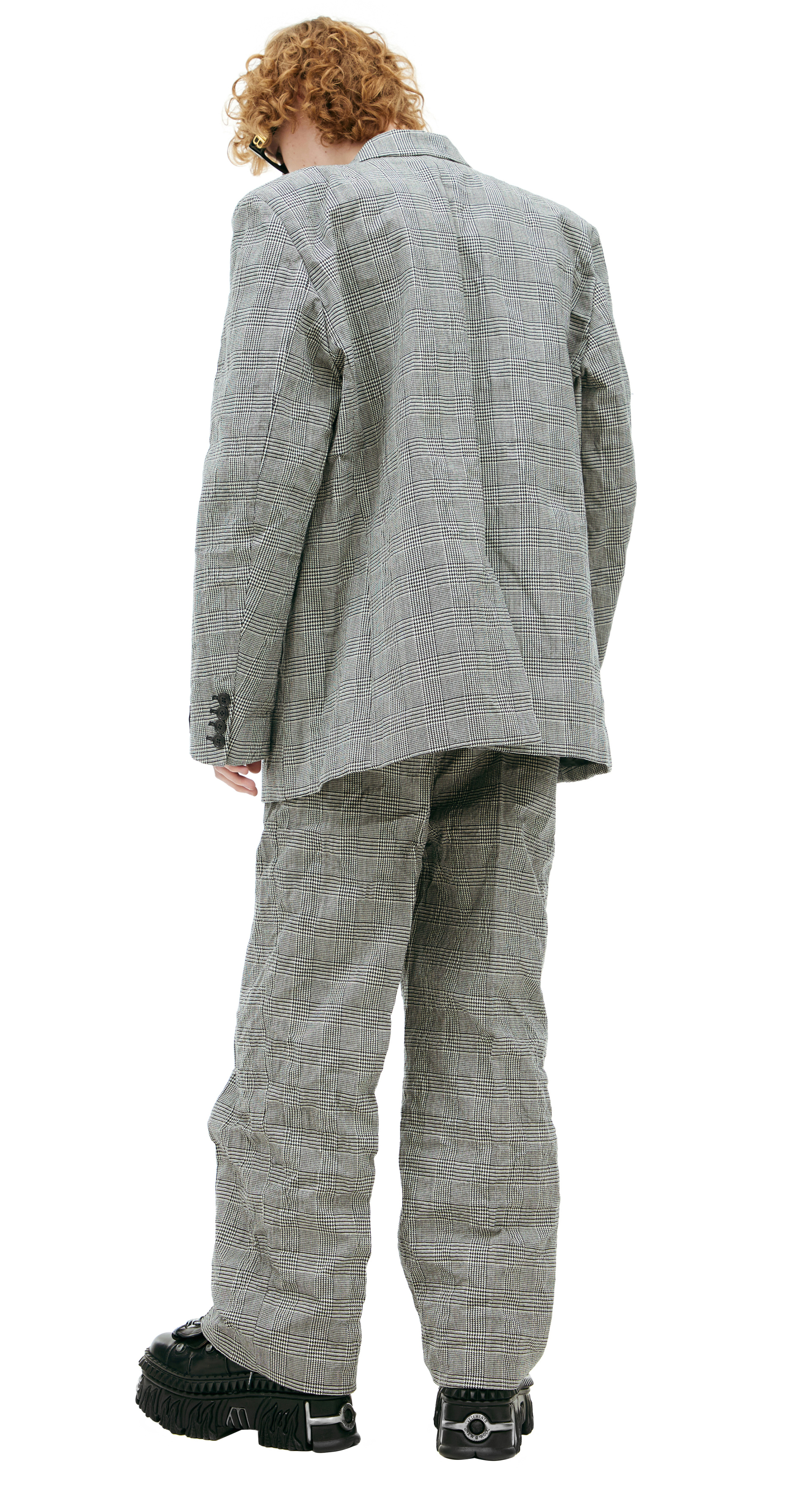 VETEMENTS Однобортный пиджак в клетку