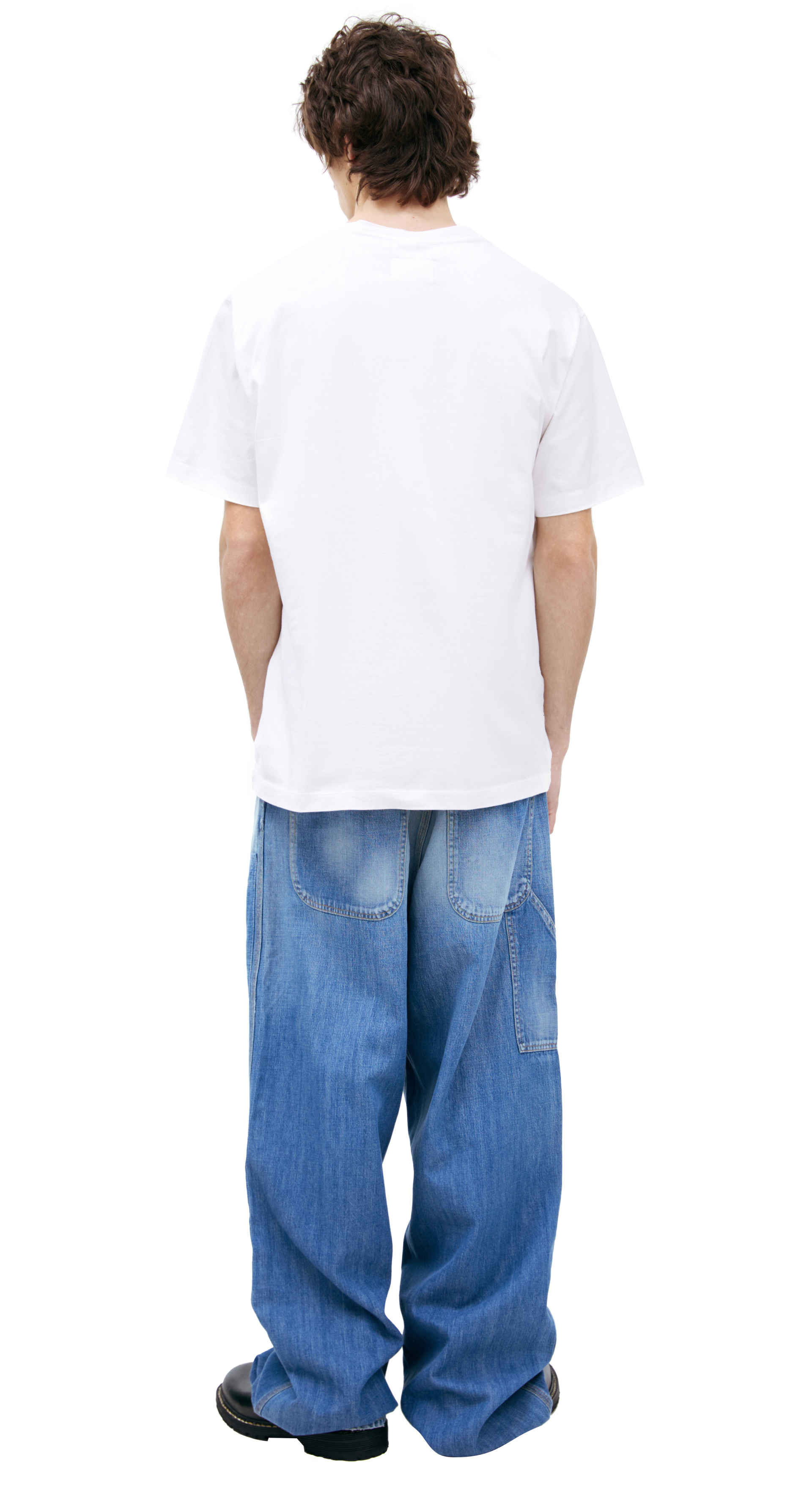 Doublet Белая футболка с принтом