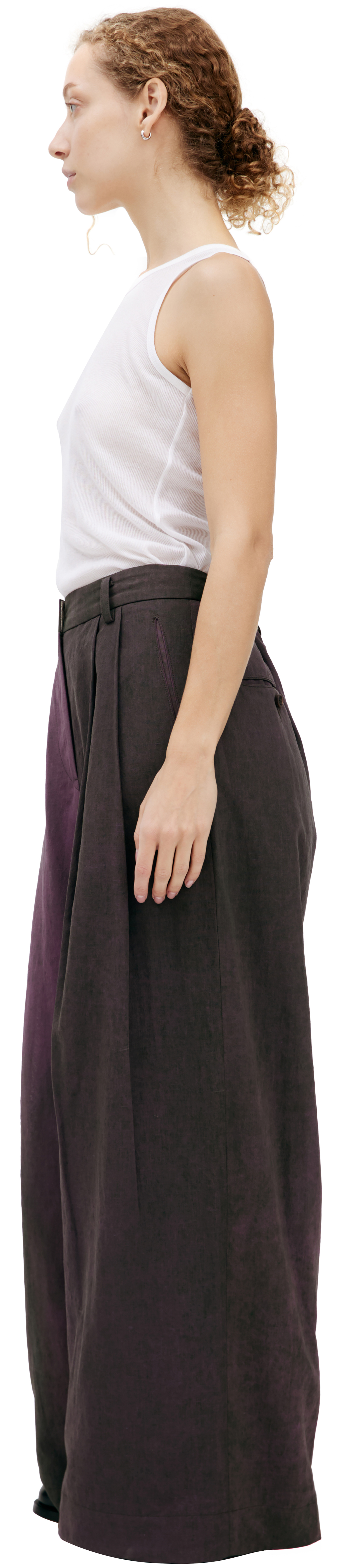 Ziggy Chen Прямые брюки с защипами