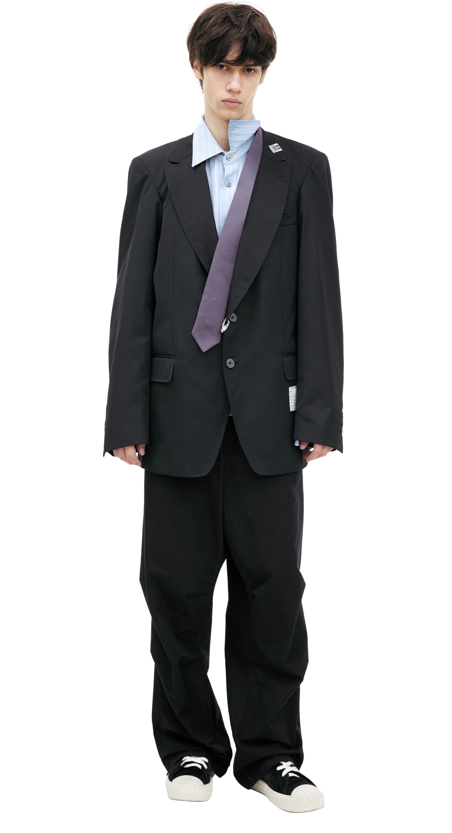 Maison Mihara Yasuhiro Пиджак с вшитой рубашкой