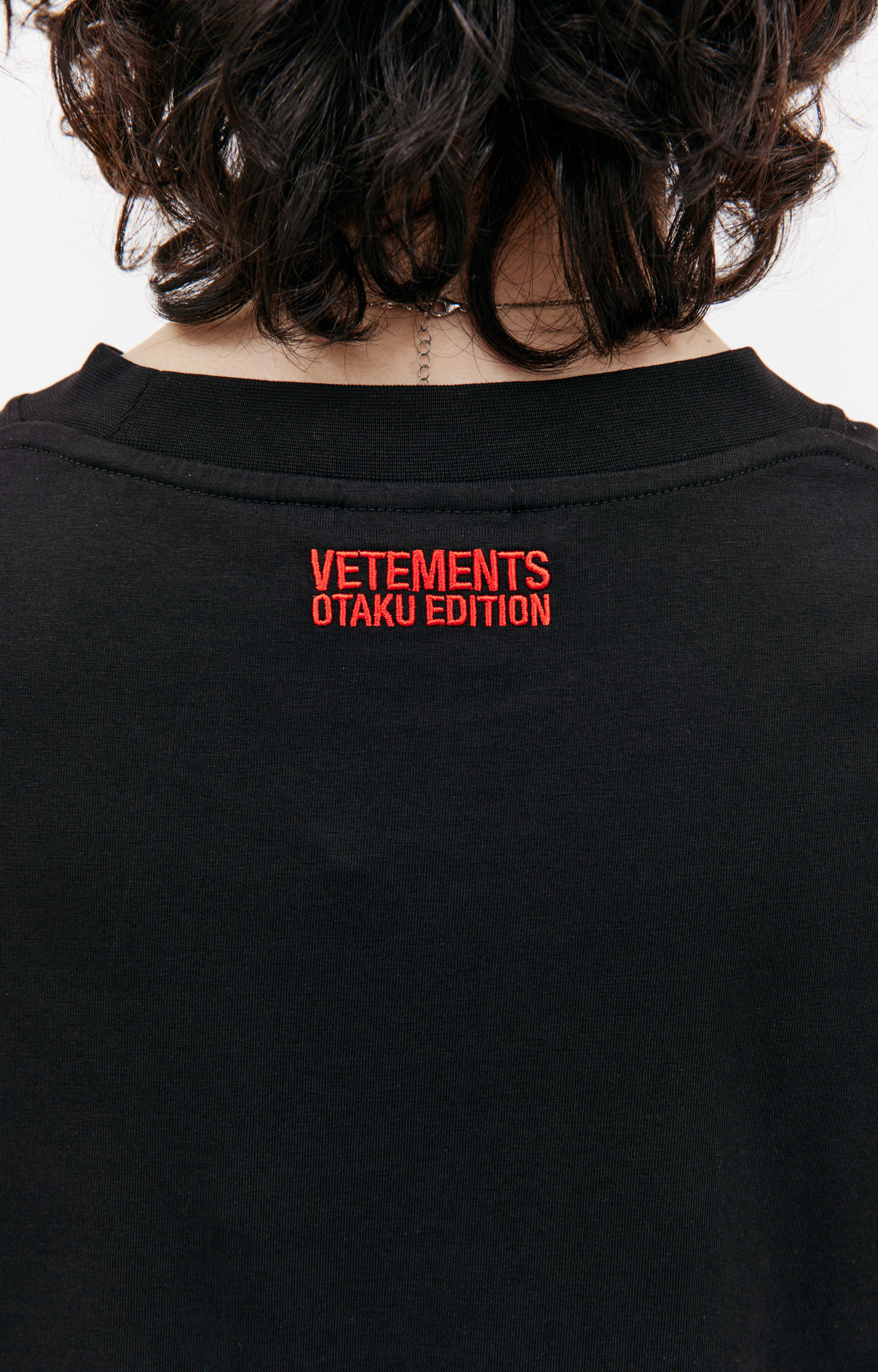 VETEMENTS Оверсайз футболка с принтом ANIME FREAK