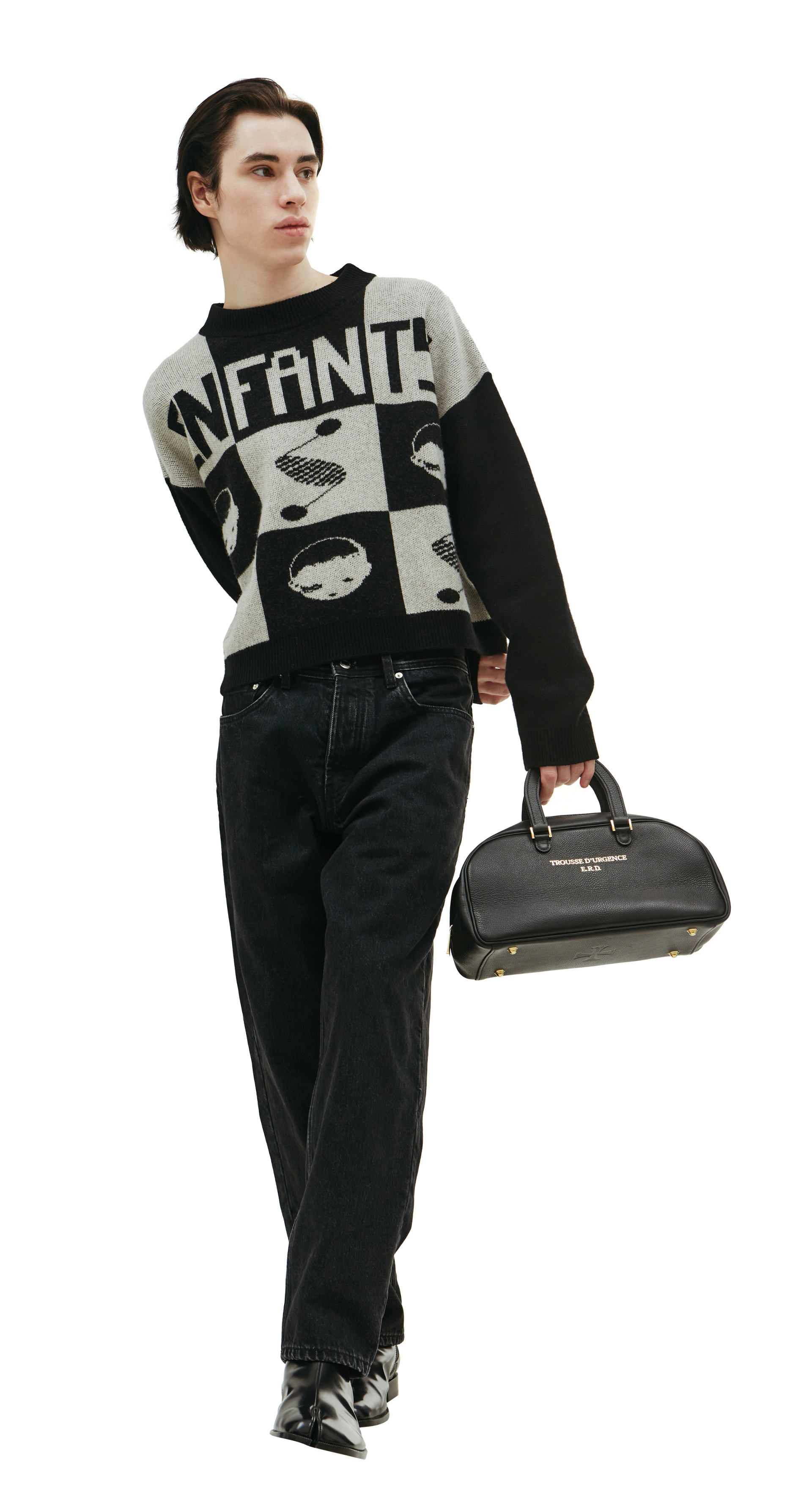 Enfants Riches Déprimés Укороченный свитер Enfans из шерсти