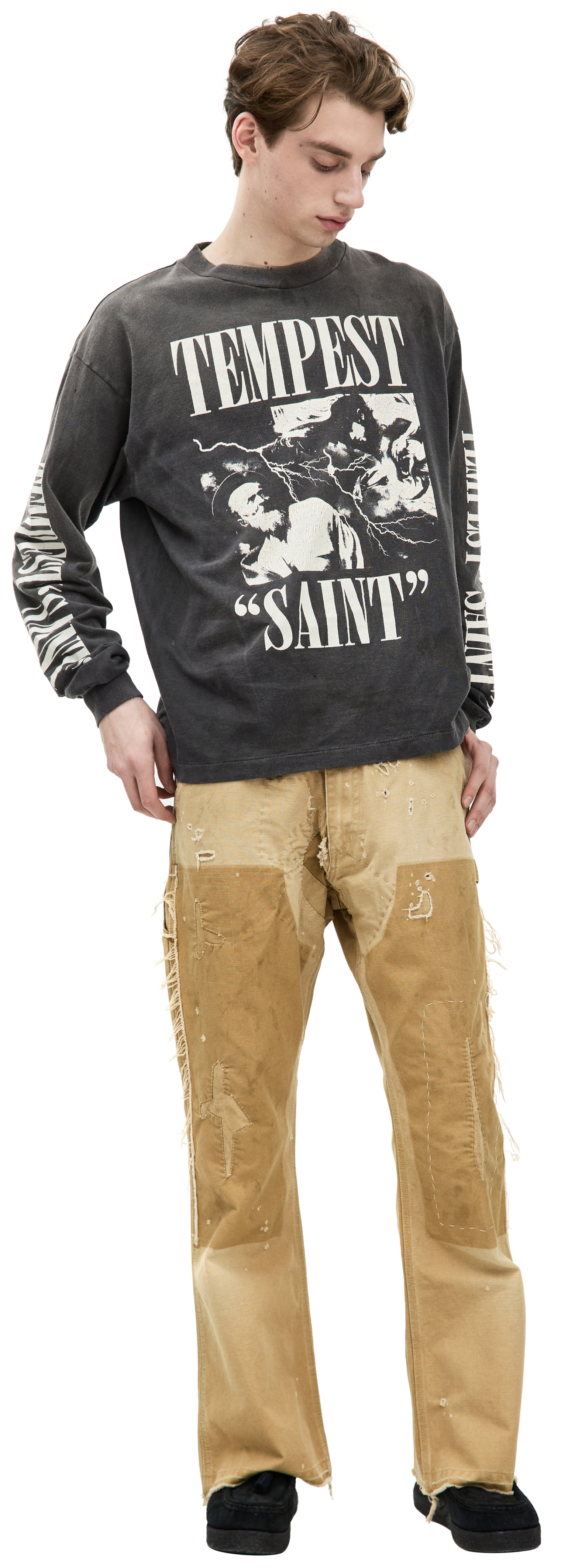 Saint Mxxxxxx Лонгслив с принтом \'Tempest\'